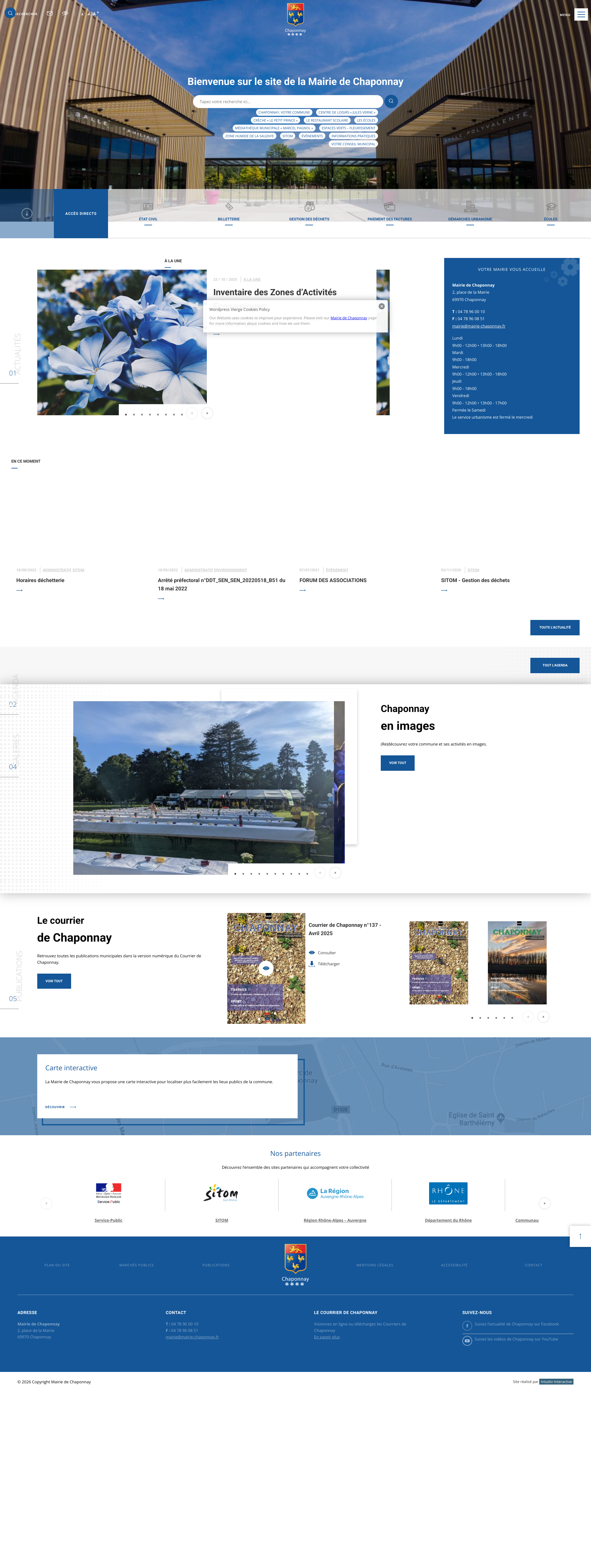 Aperçu du site