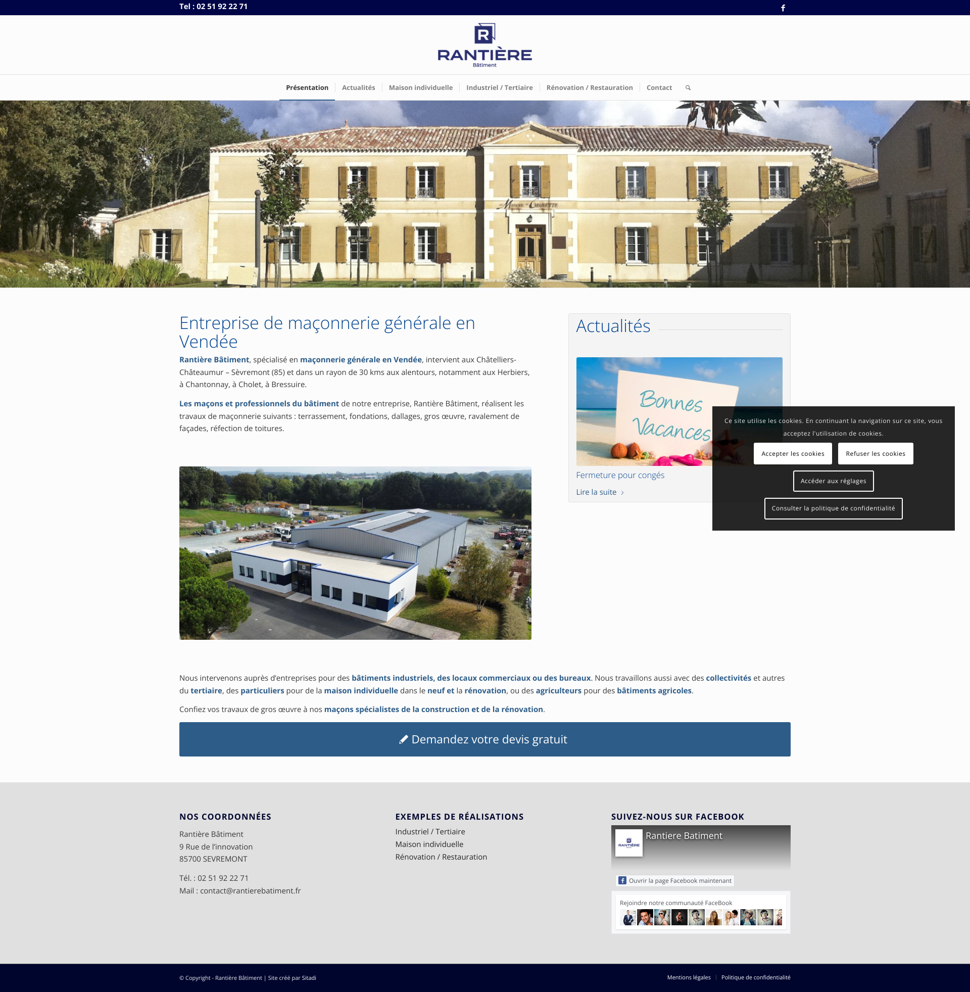 Aperçu du site