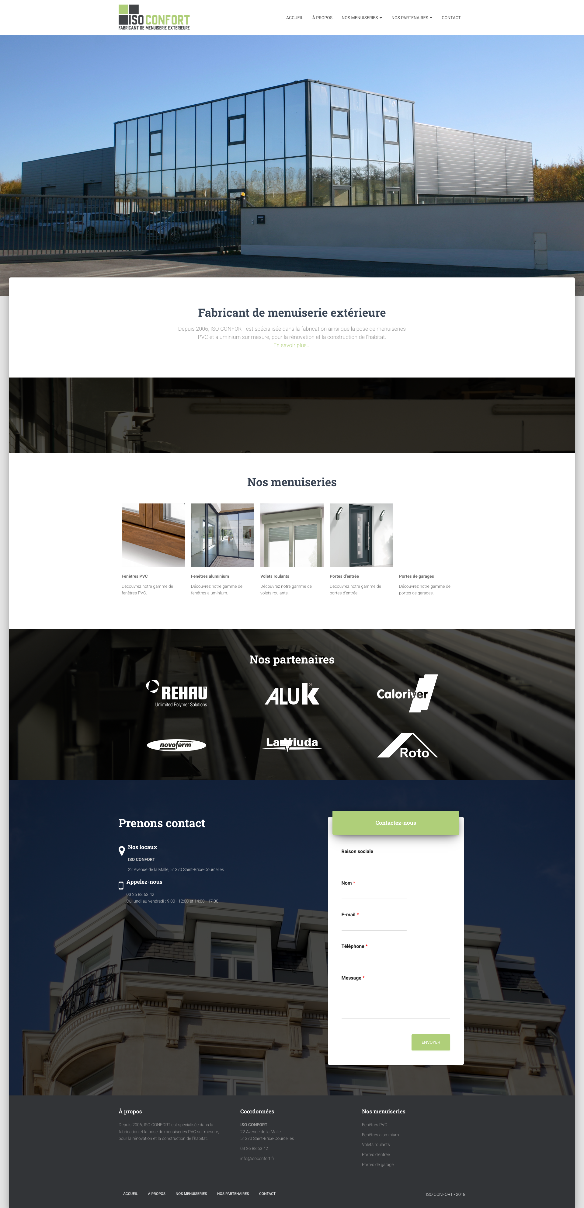 Aperçu du site