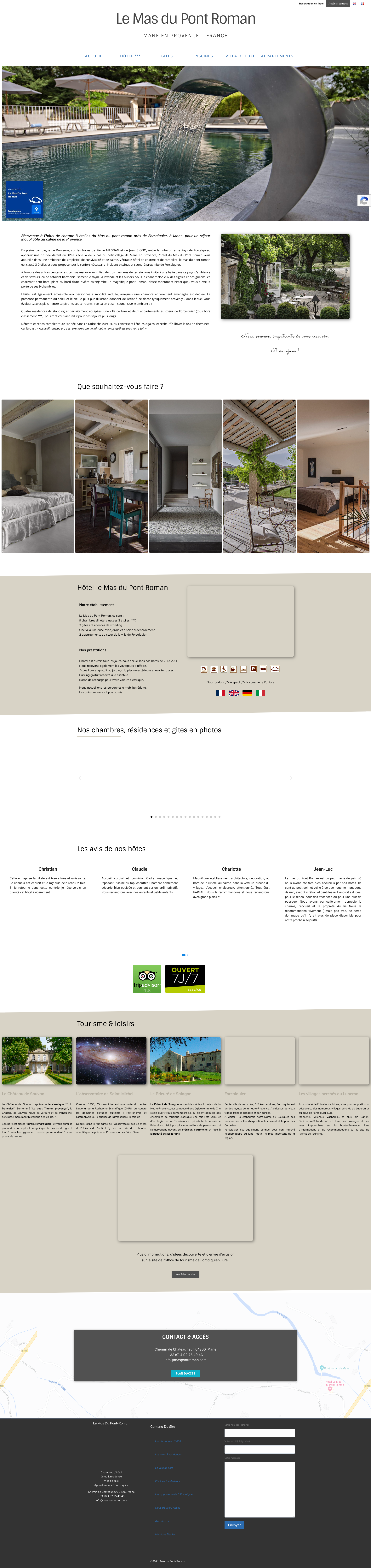 Aperçu du site