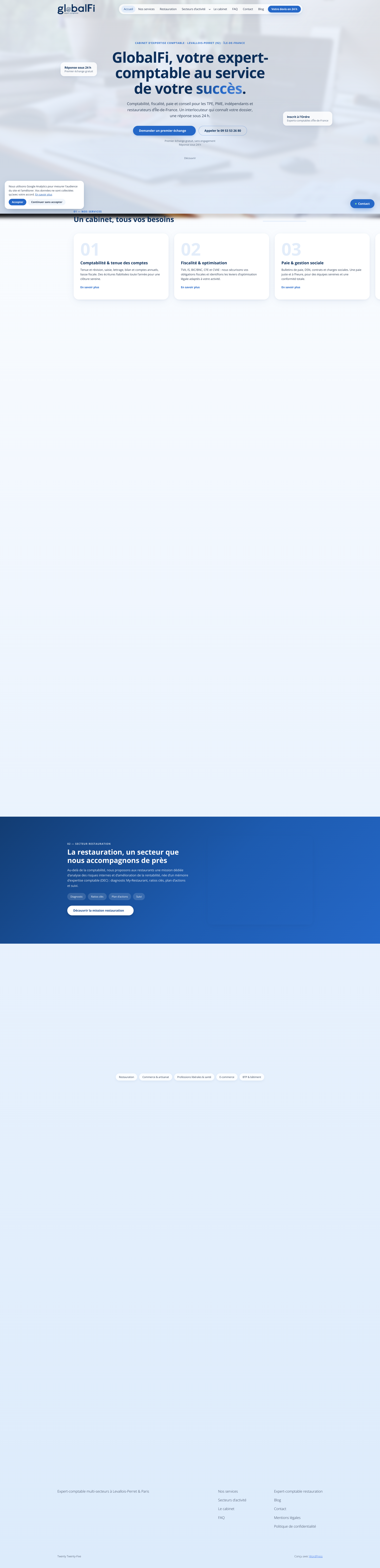 Aperçu du site