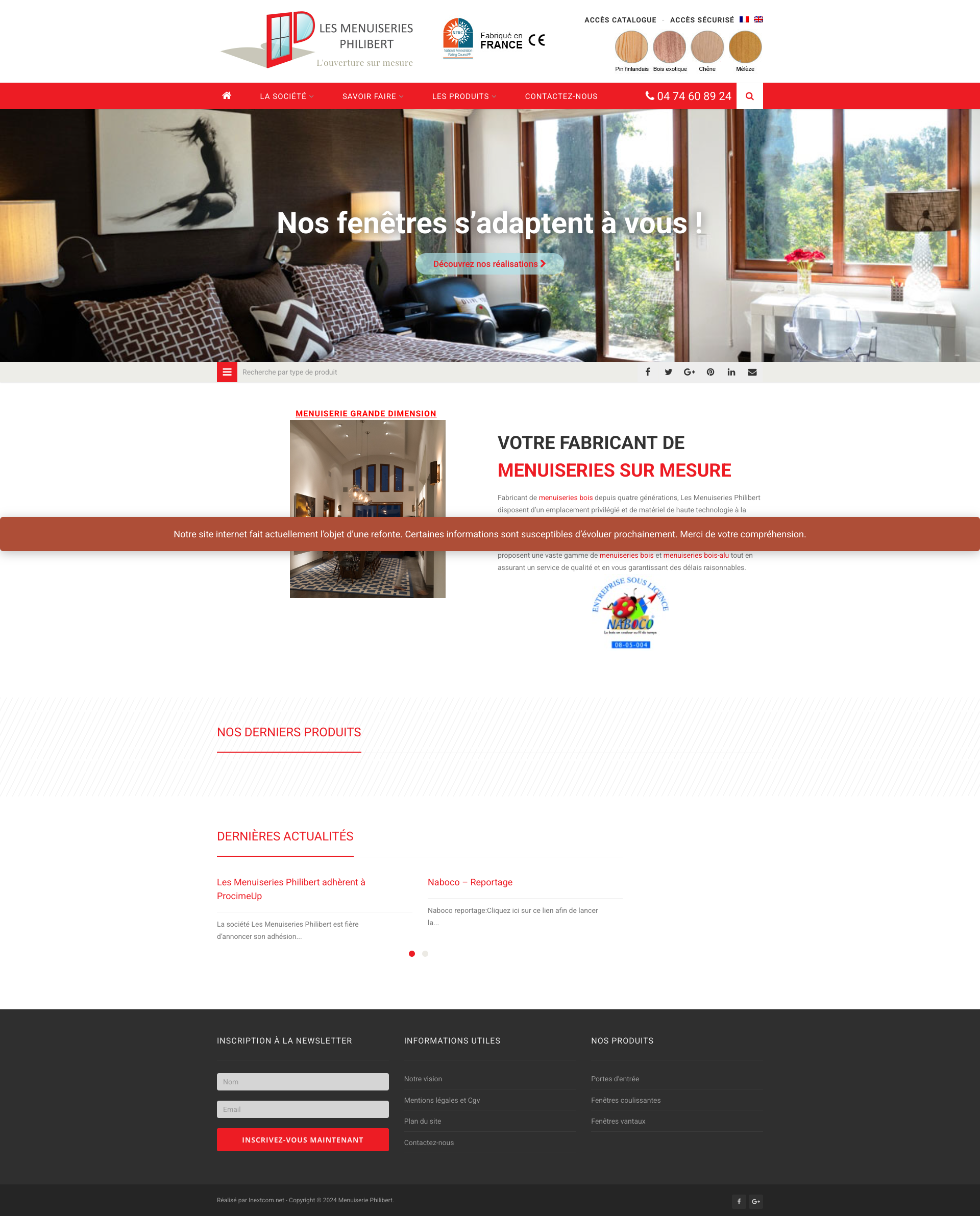 Aperçu du site