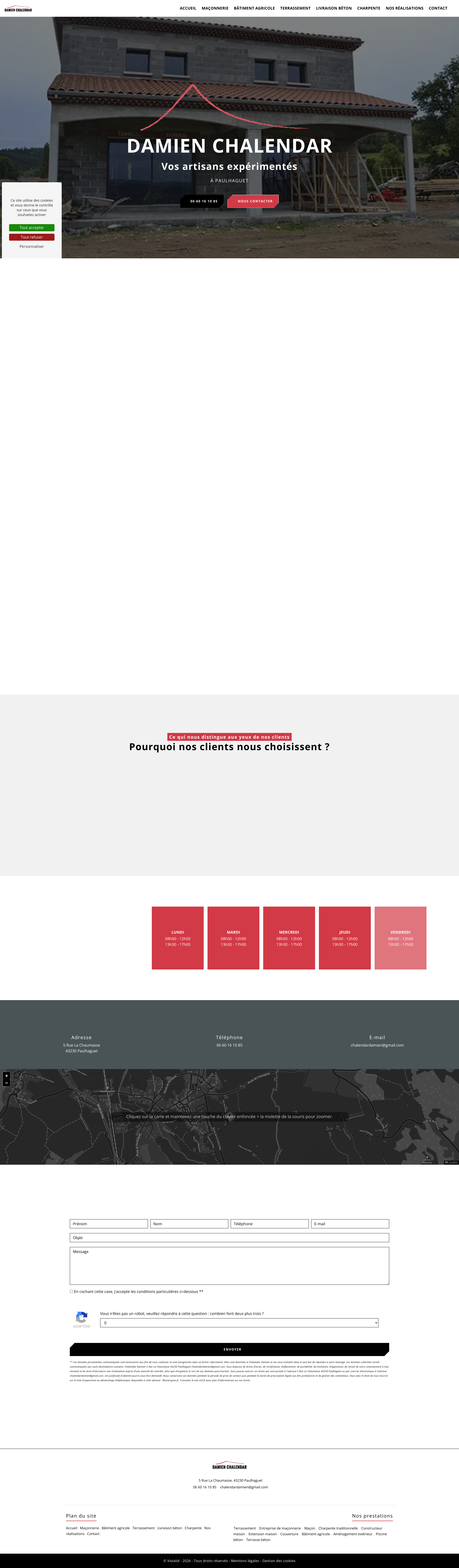 Aperçu du site
