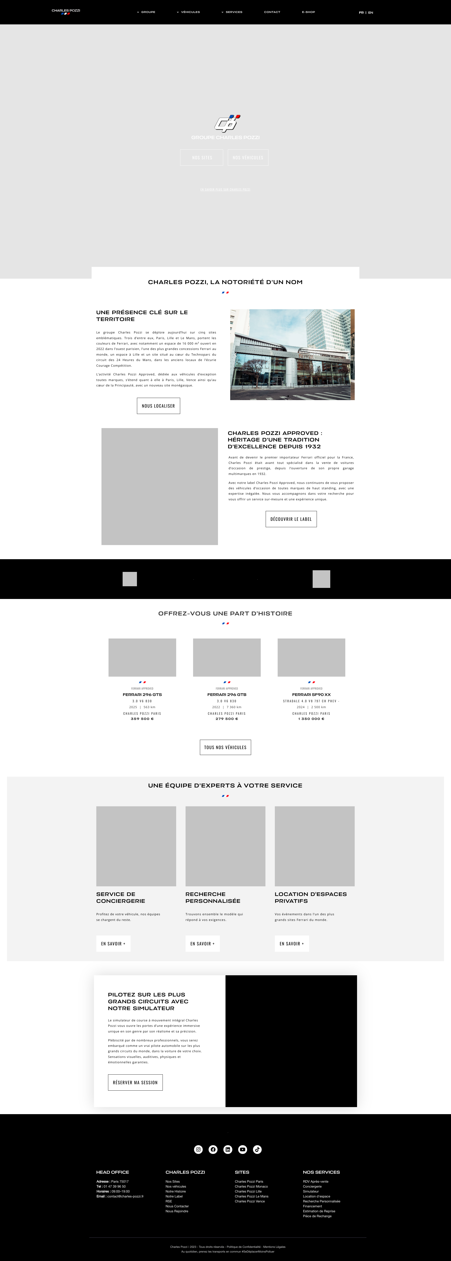 Aperçu du site