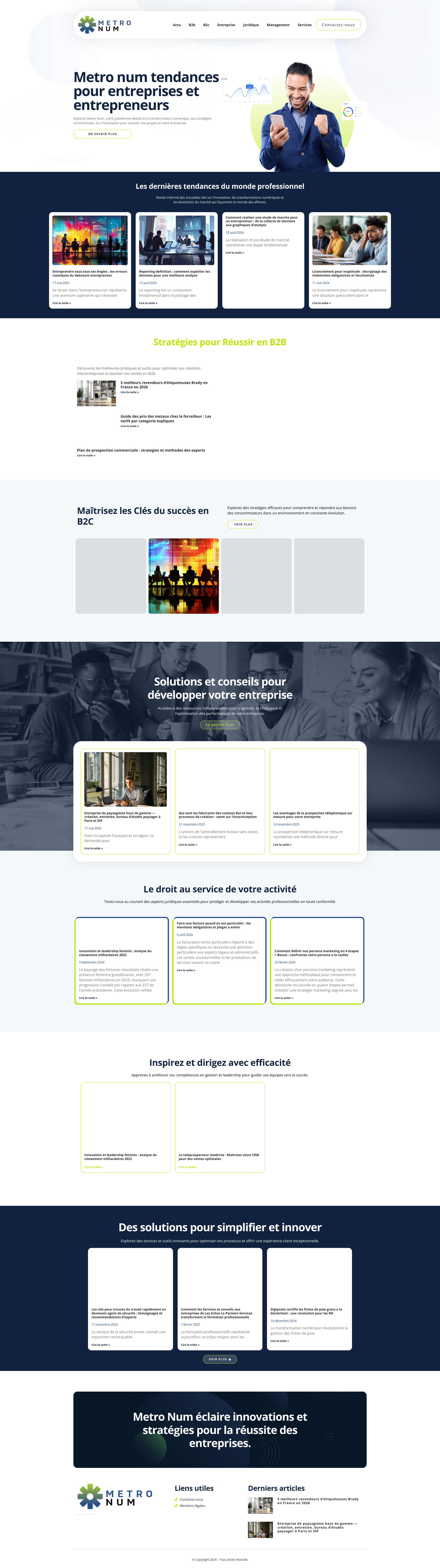 Aperçu du site