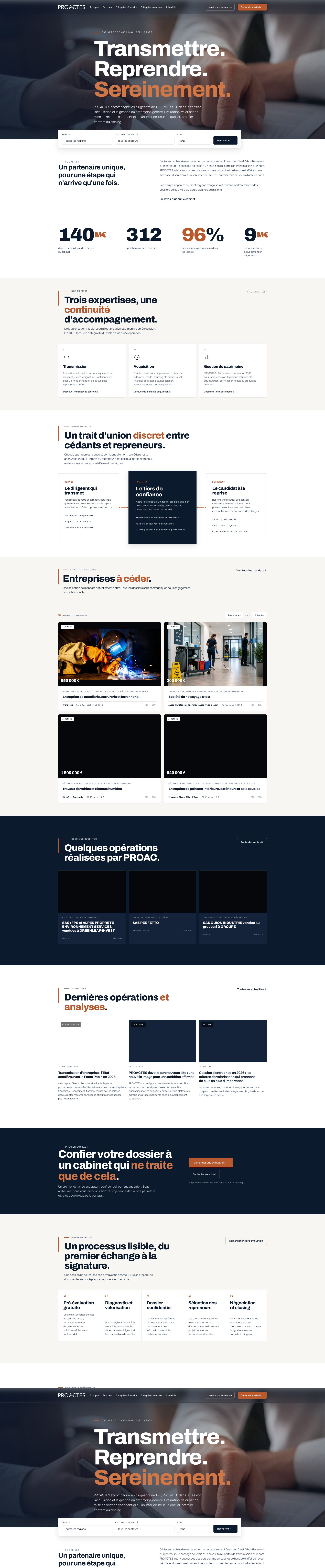 Aperçu du site