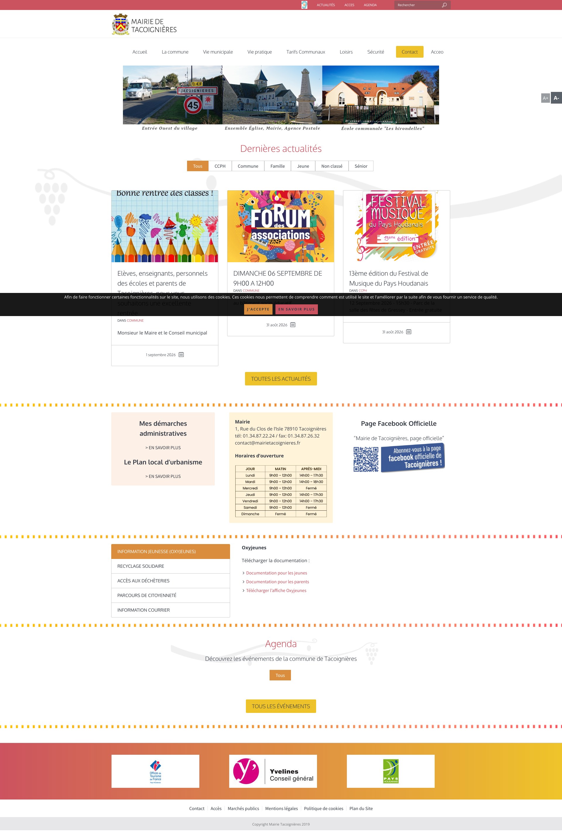 Aperçu du site