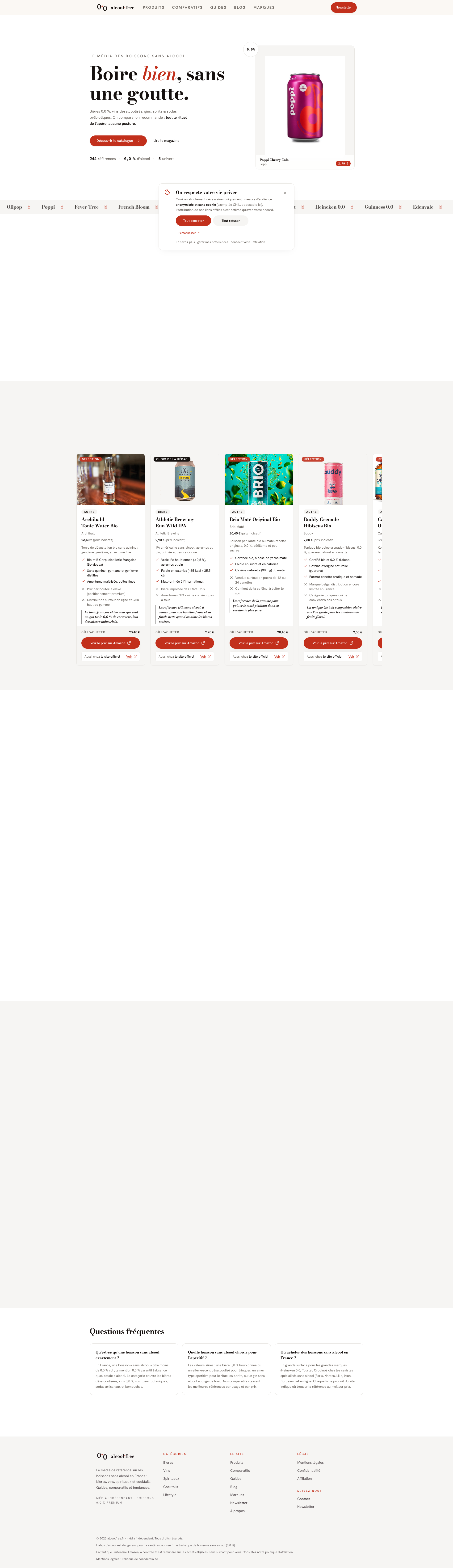 Aperçu du site