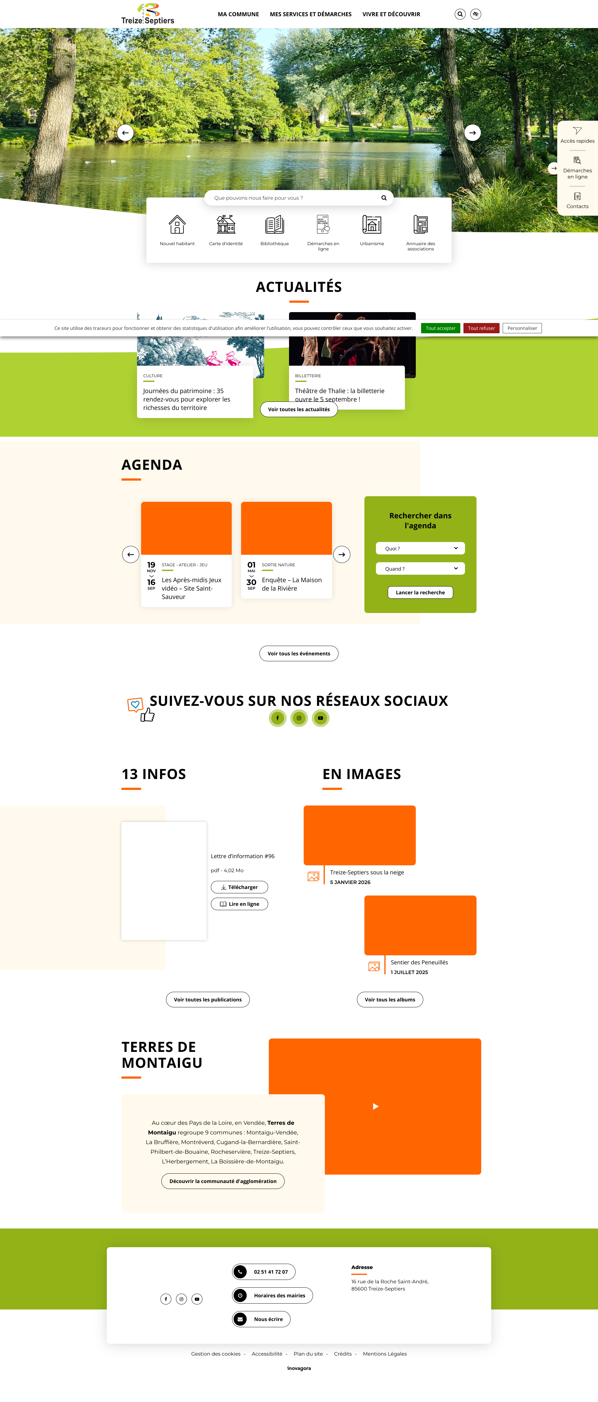 Aperçu du site