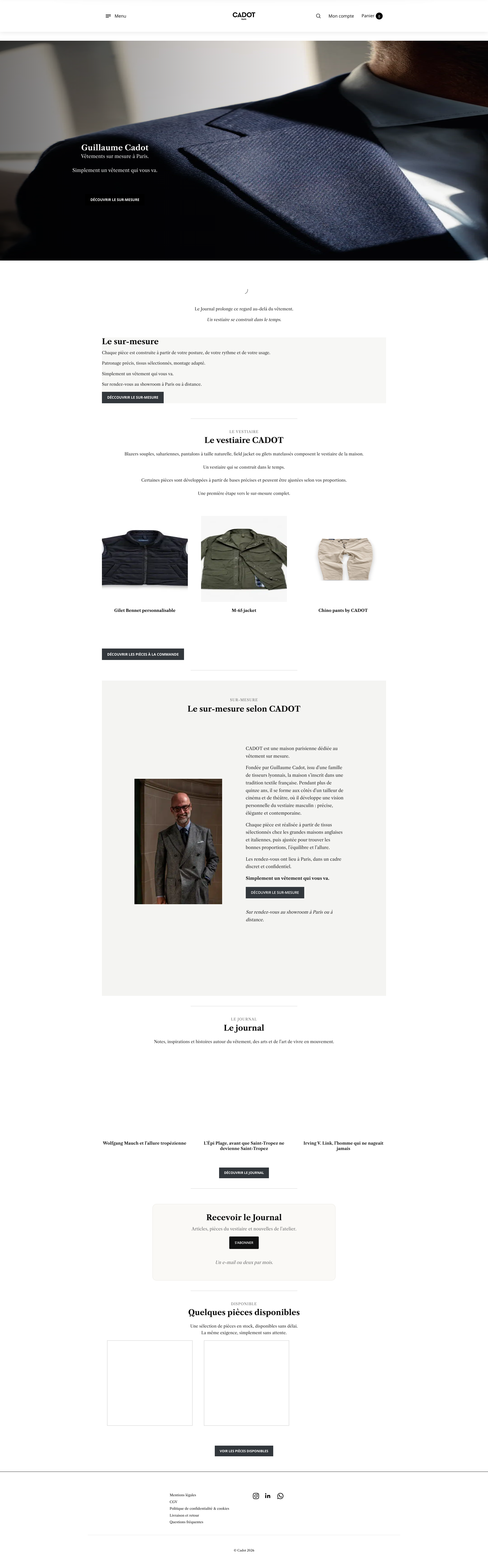 Aperçu du site