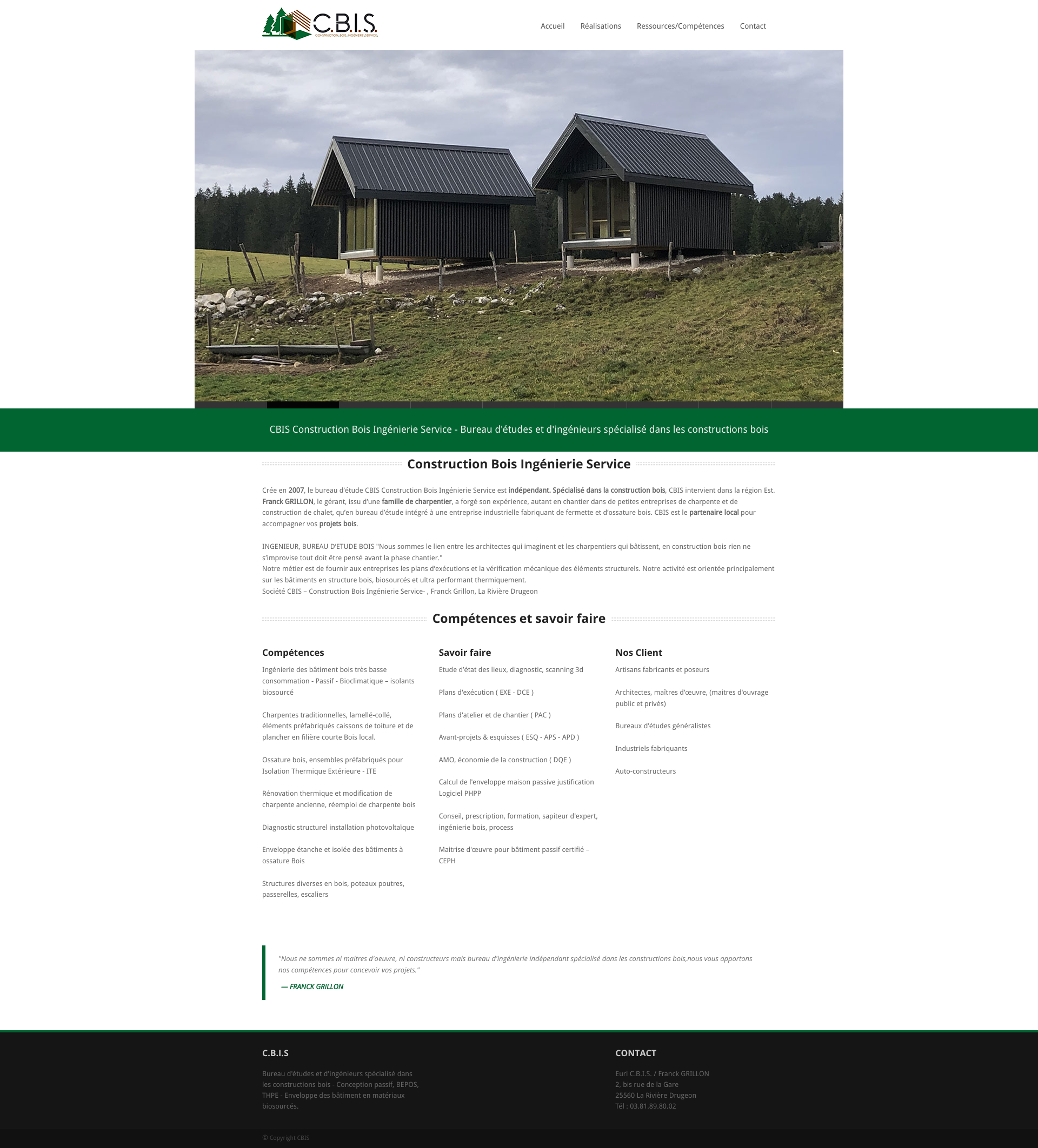 Aperçu du site