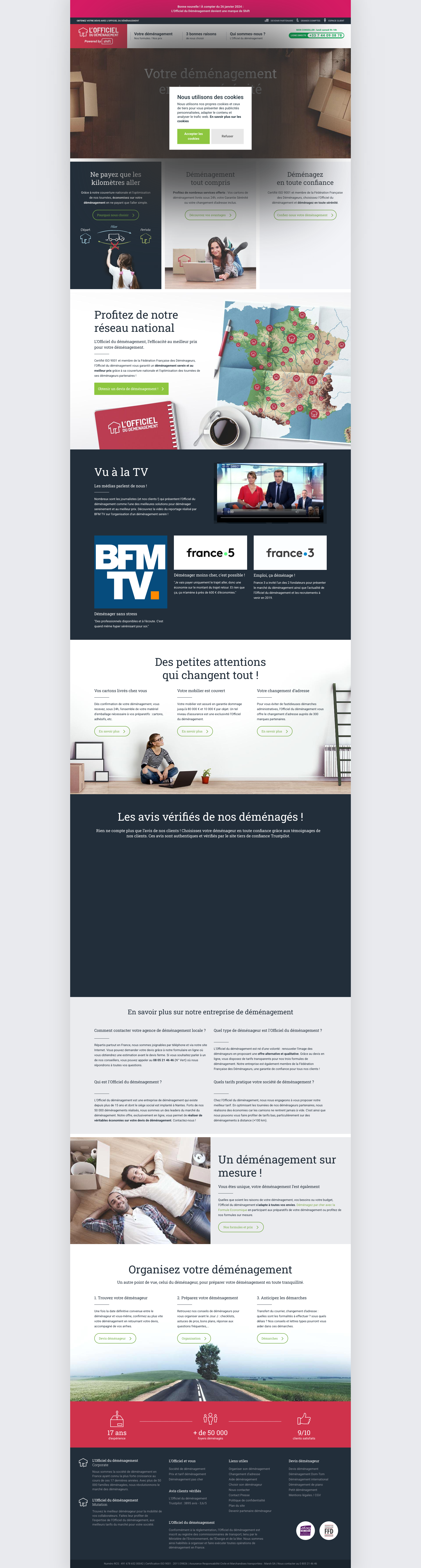 Aperçu du site