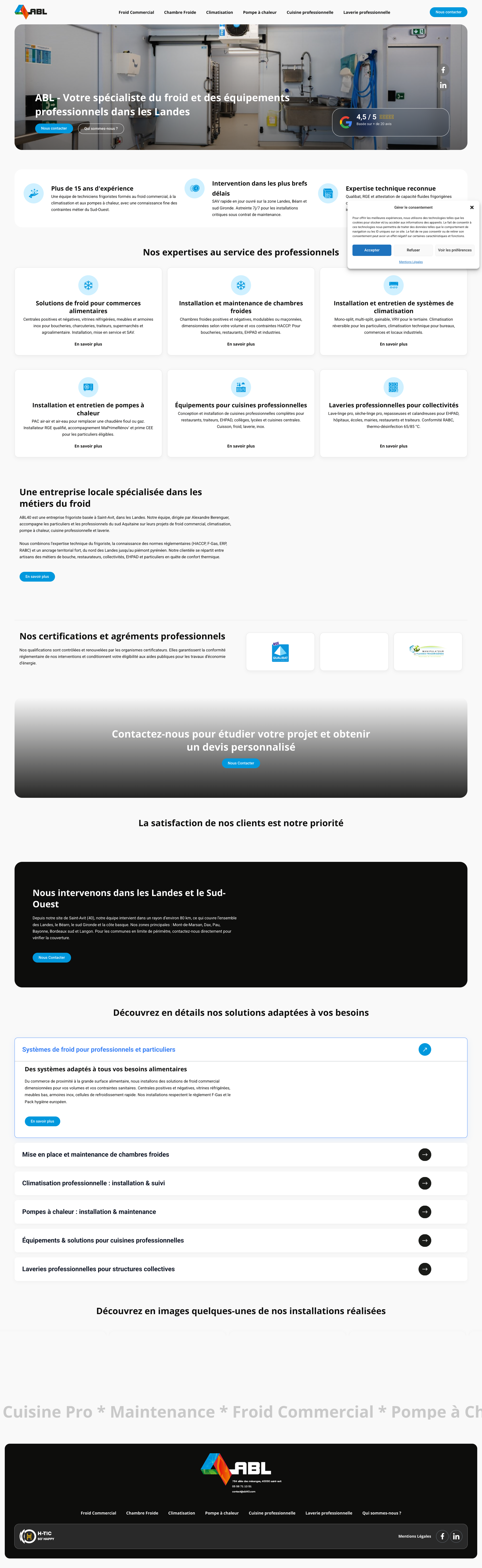 Aperçu du site