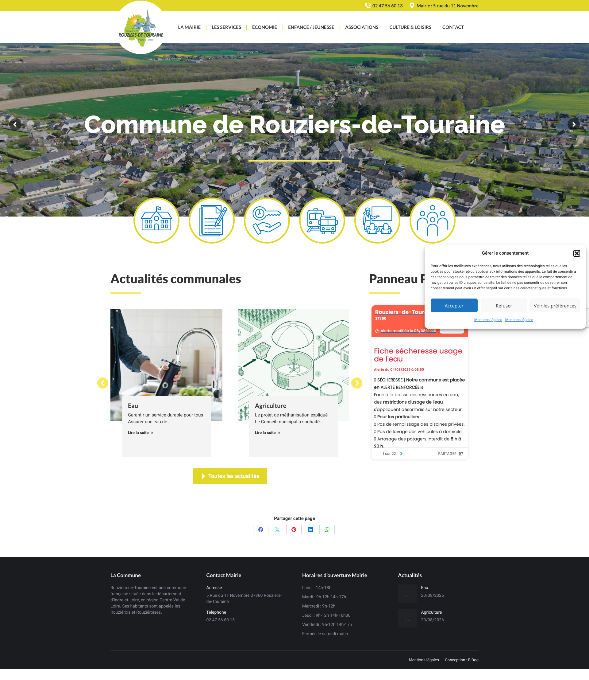 Aperçu du site