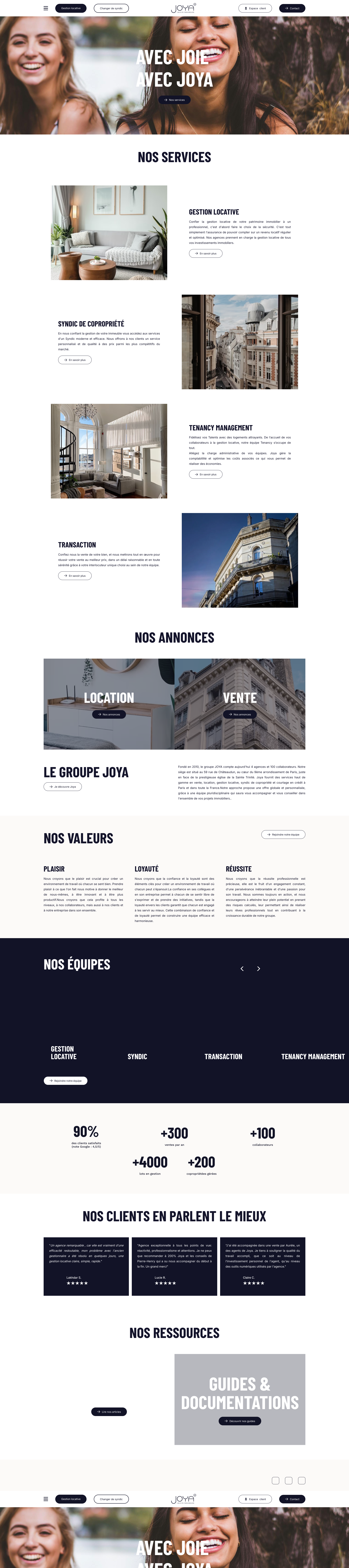 Aperçu du site