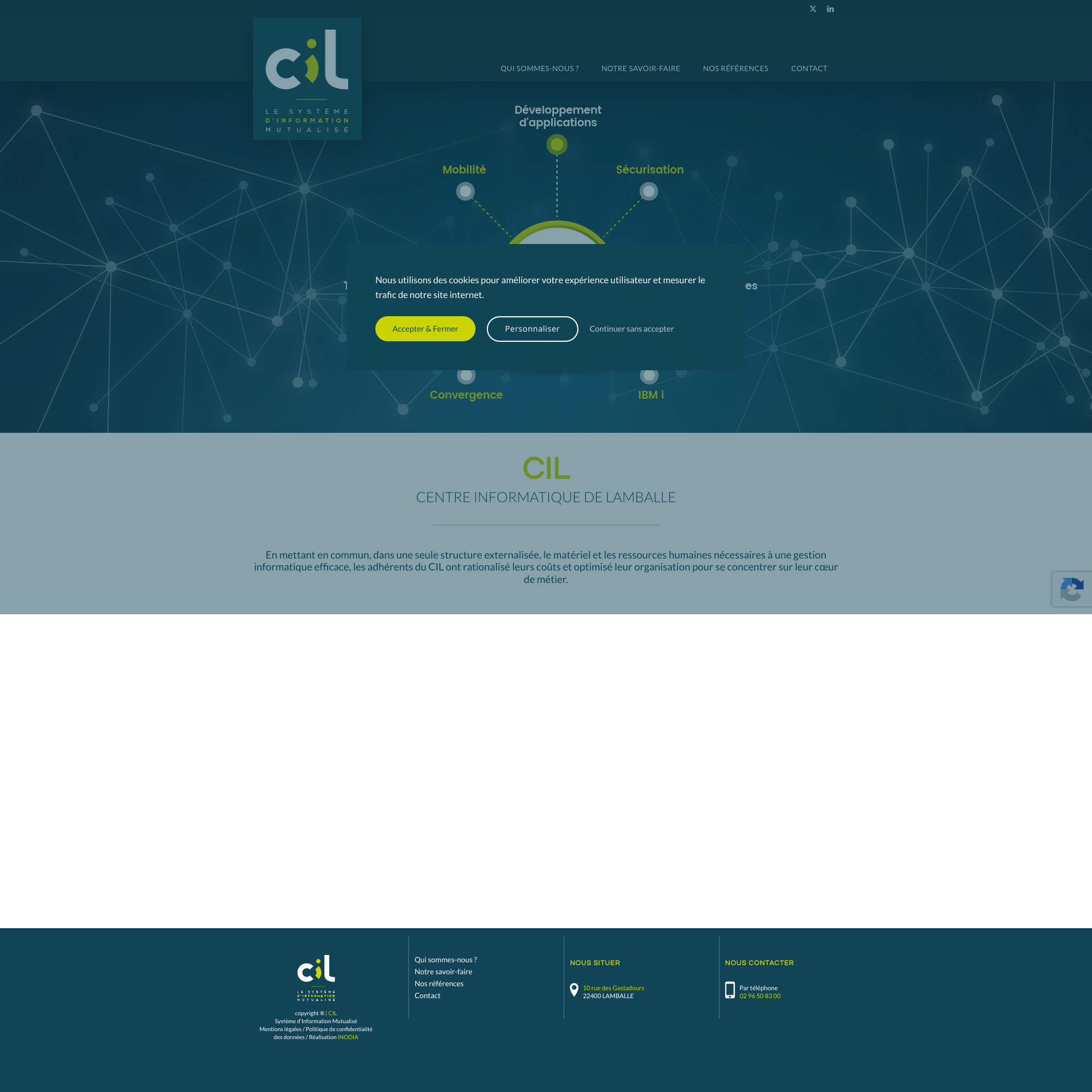 Aperçu du site