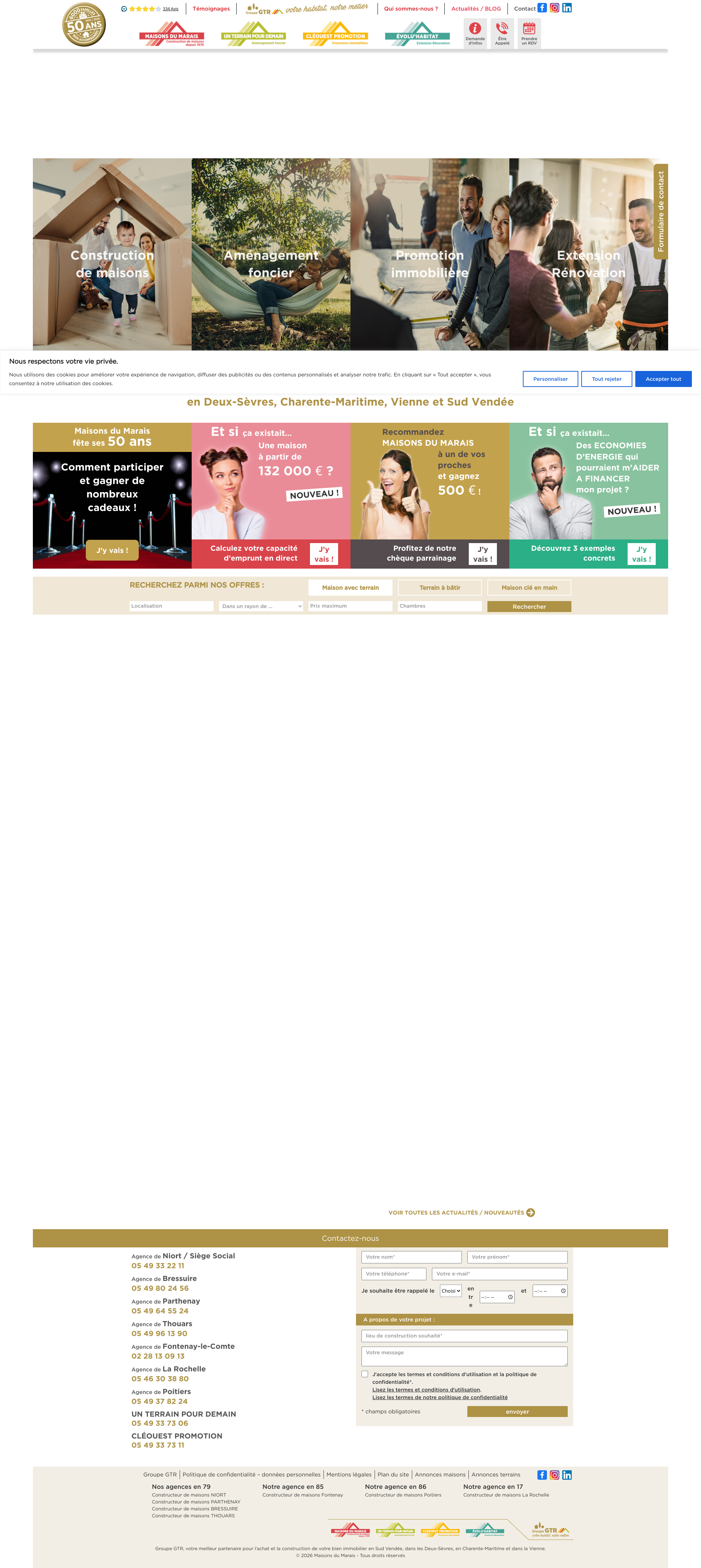 Aperçu du site