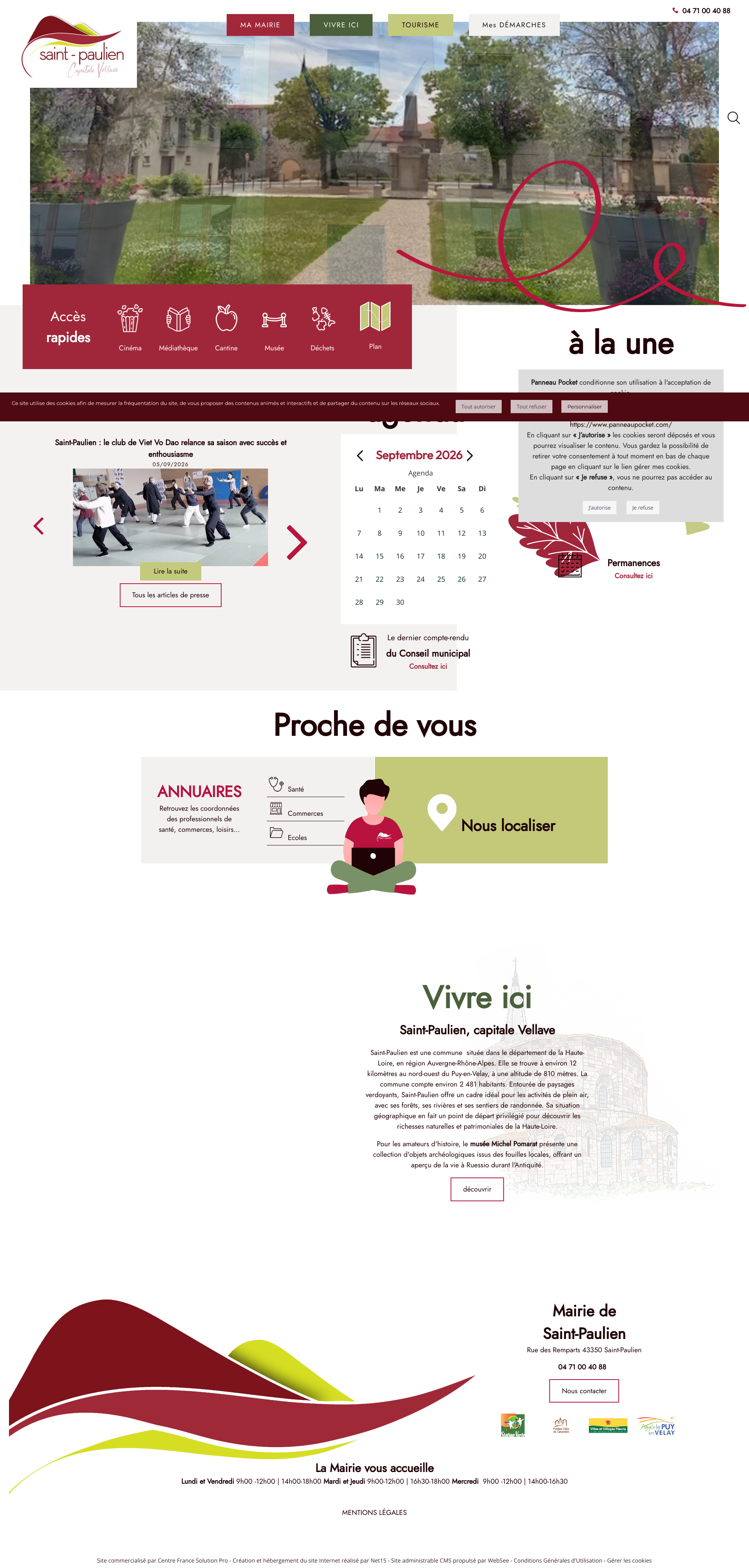 Aperçu du site