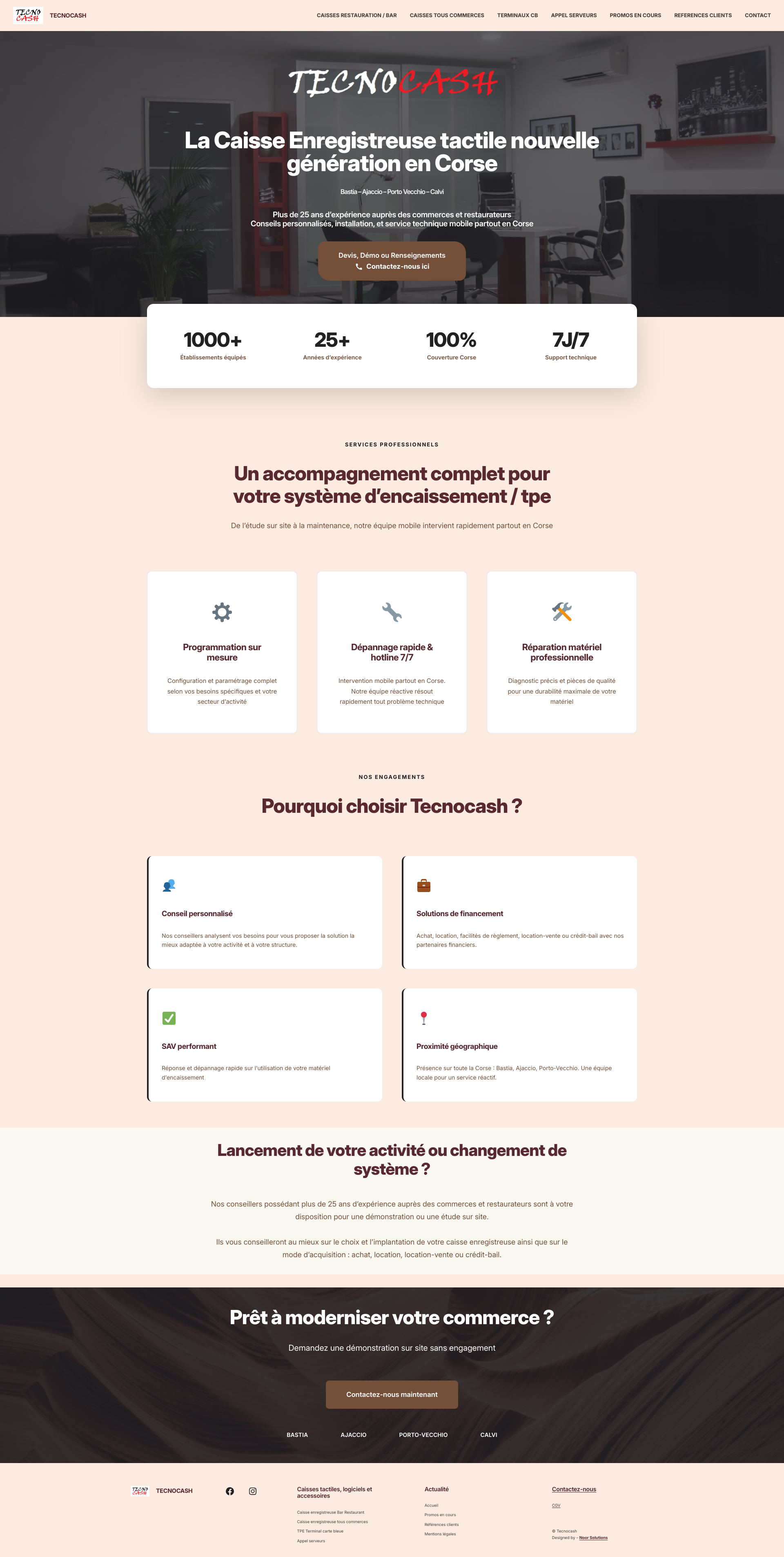Aperçu du site