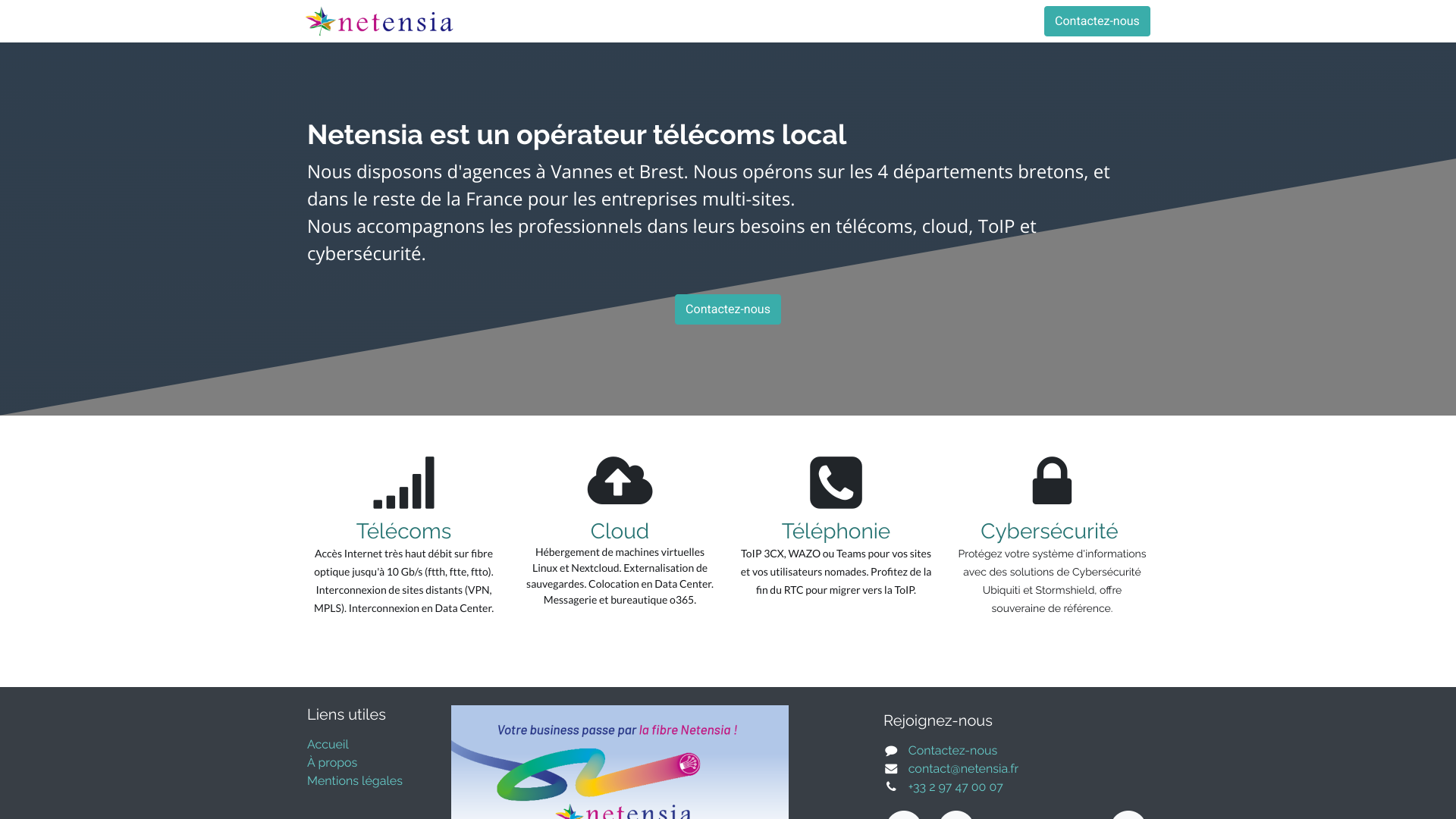 Aperçu du site