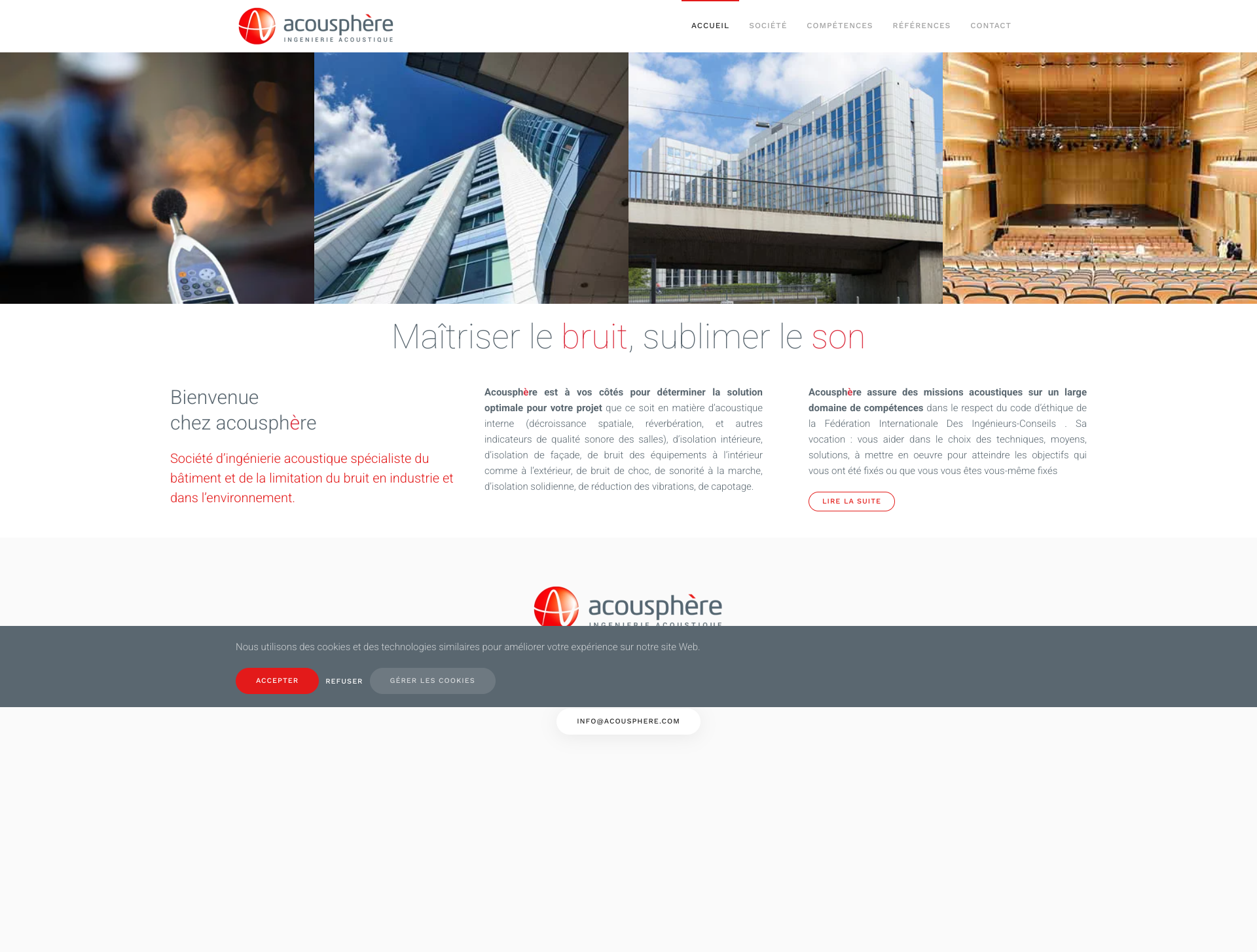 Aperçu du site