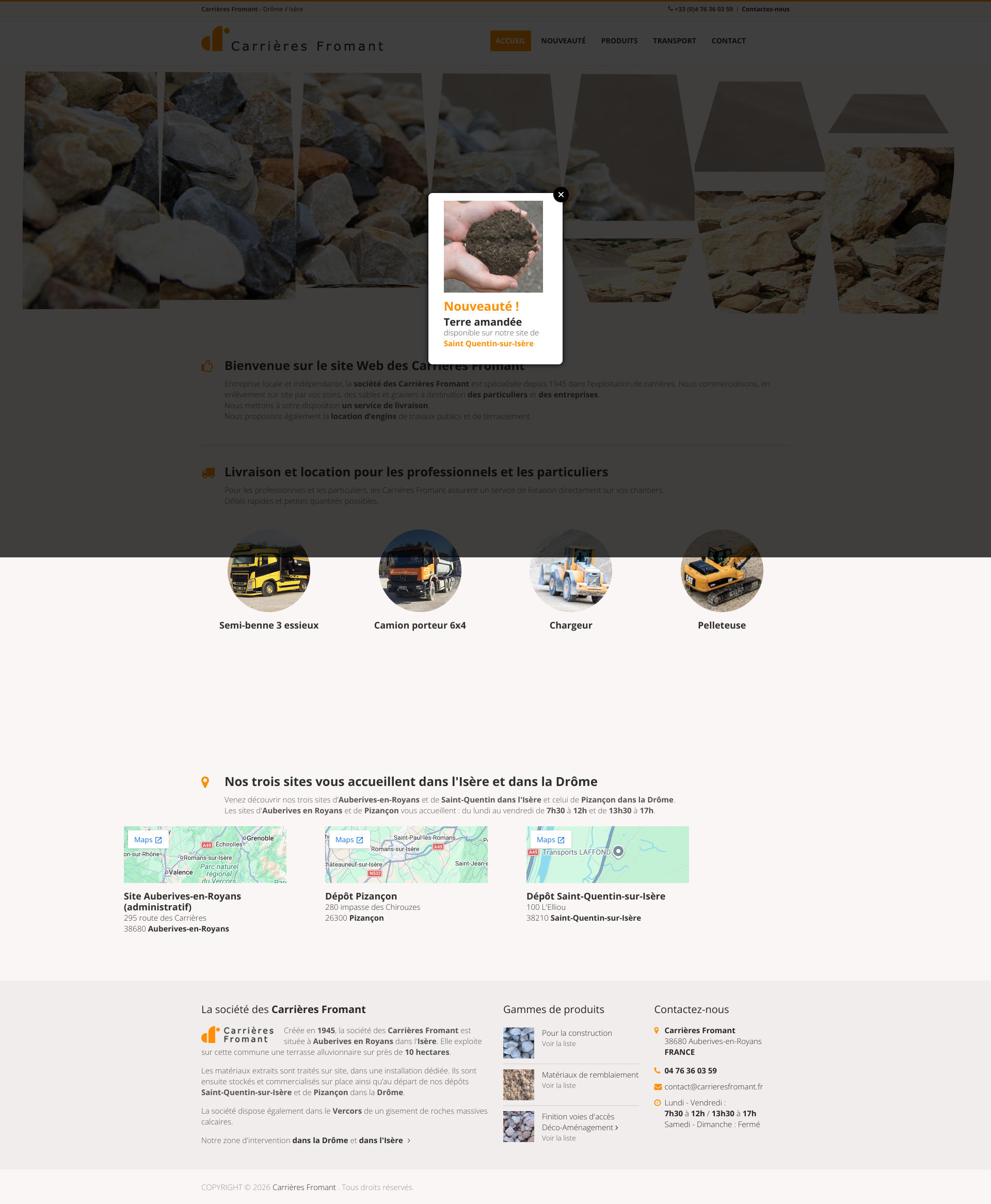Aperçu du site