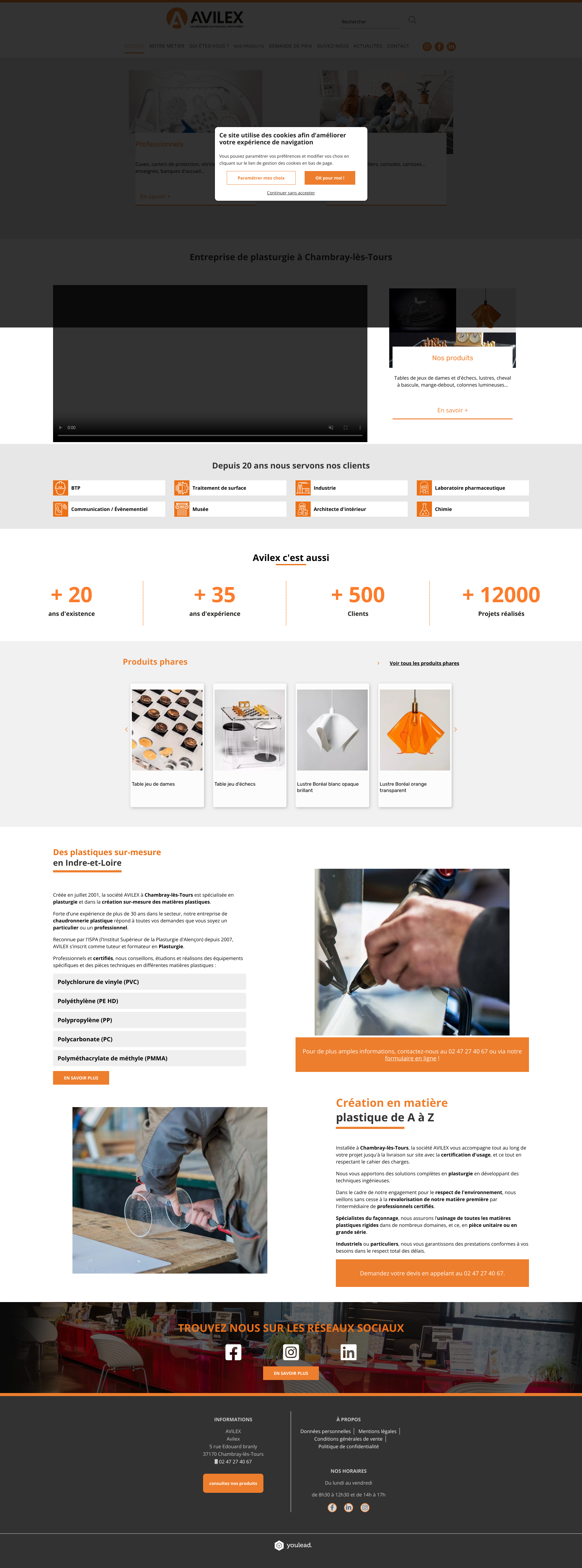 Aperçu du site