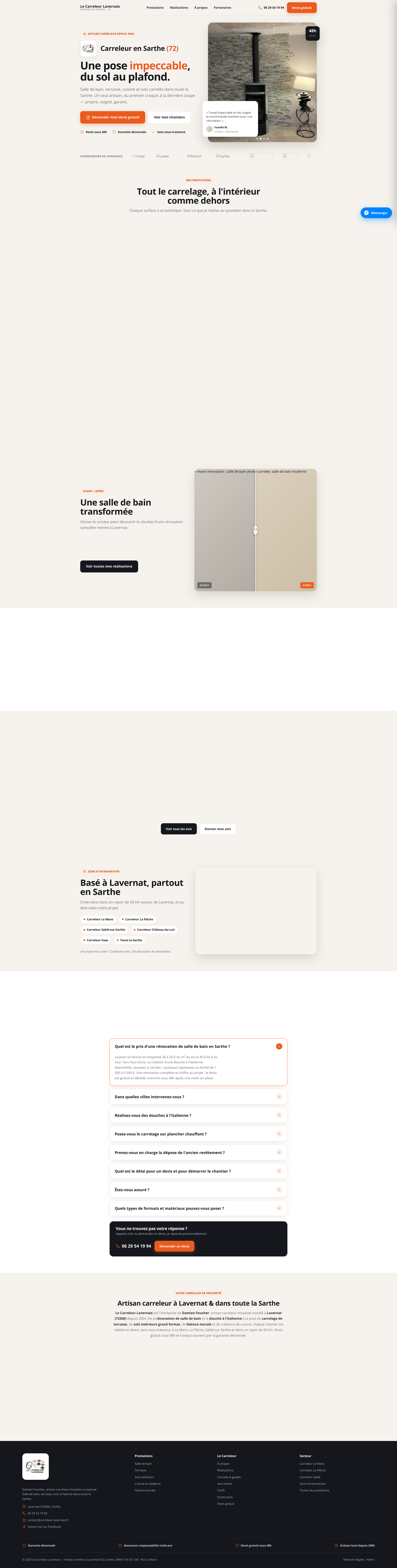 Aperçu du site