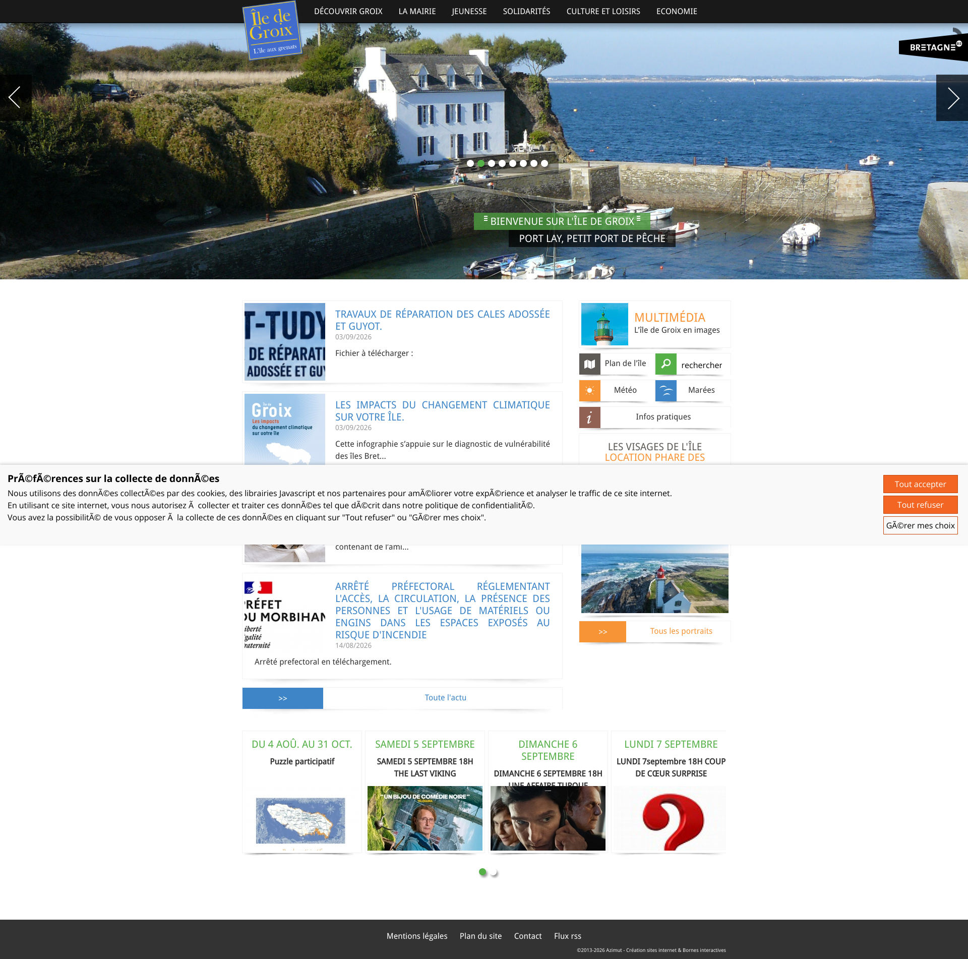 Aperçu du site
