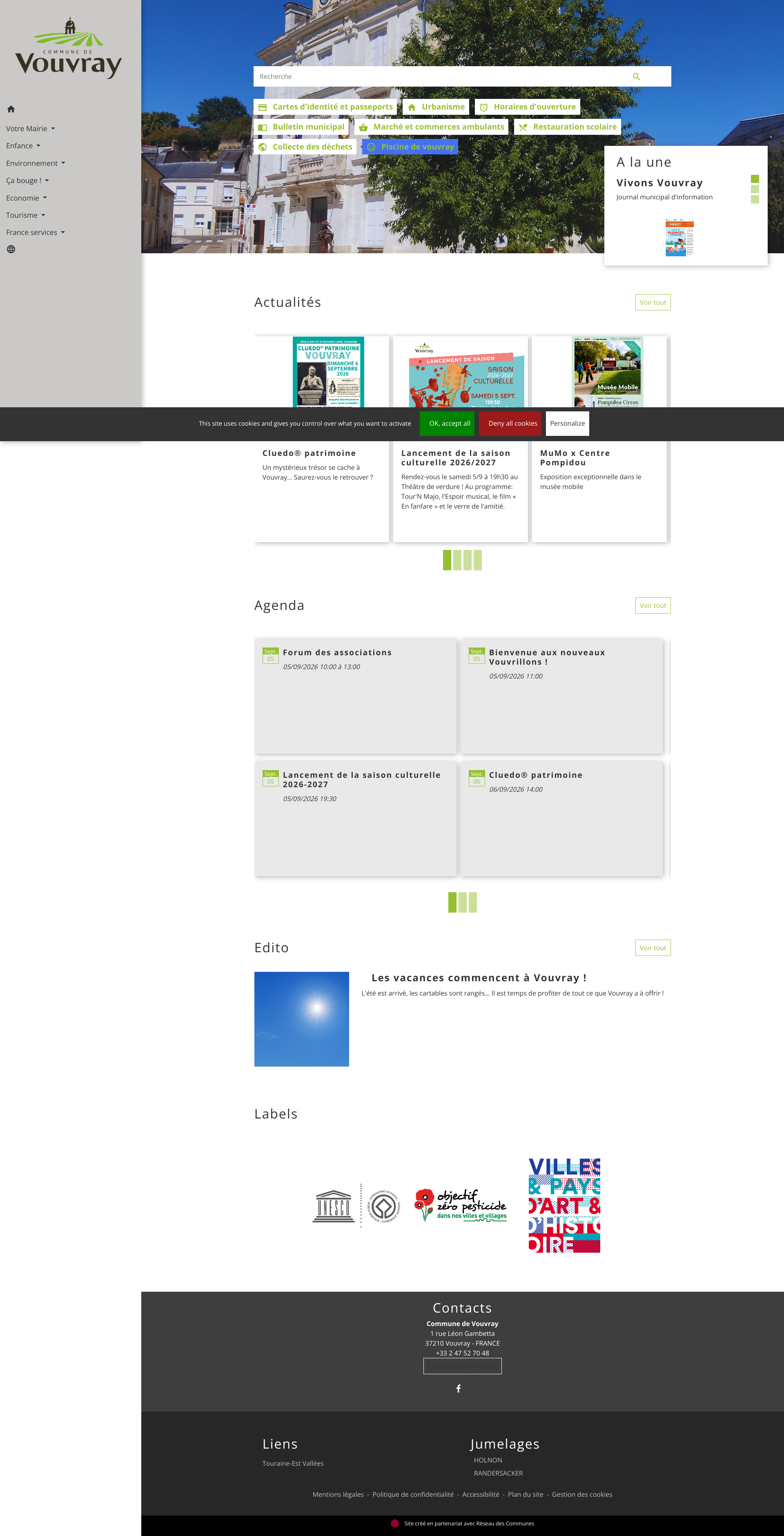 Aperçu du site