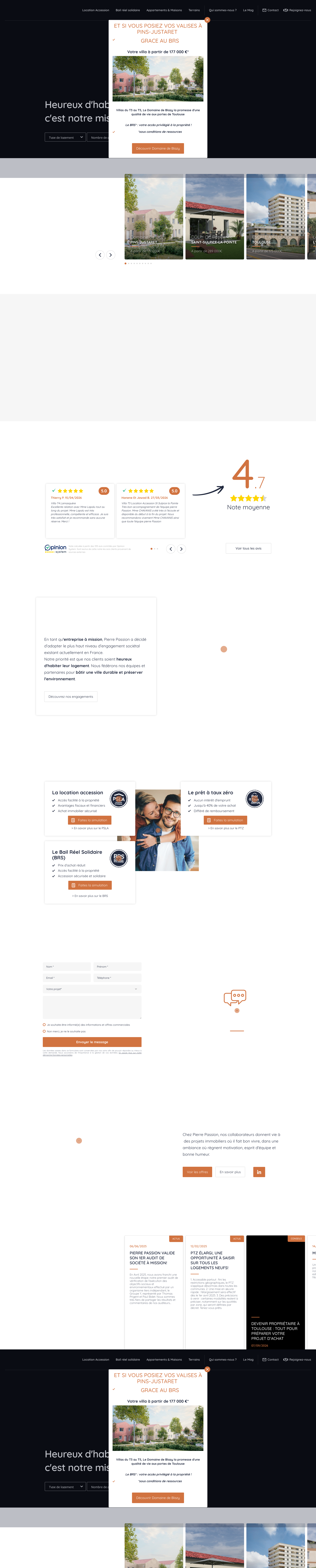 Aperçu du site