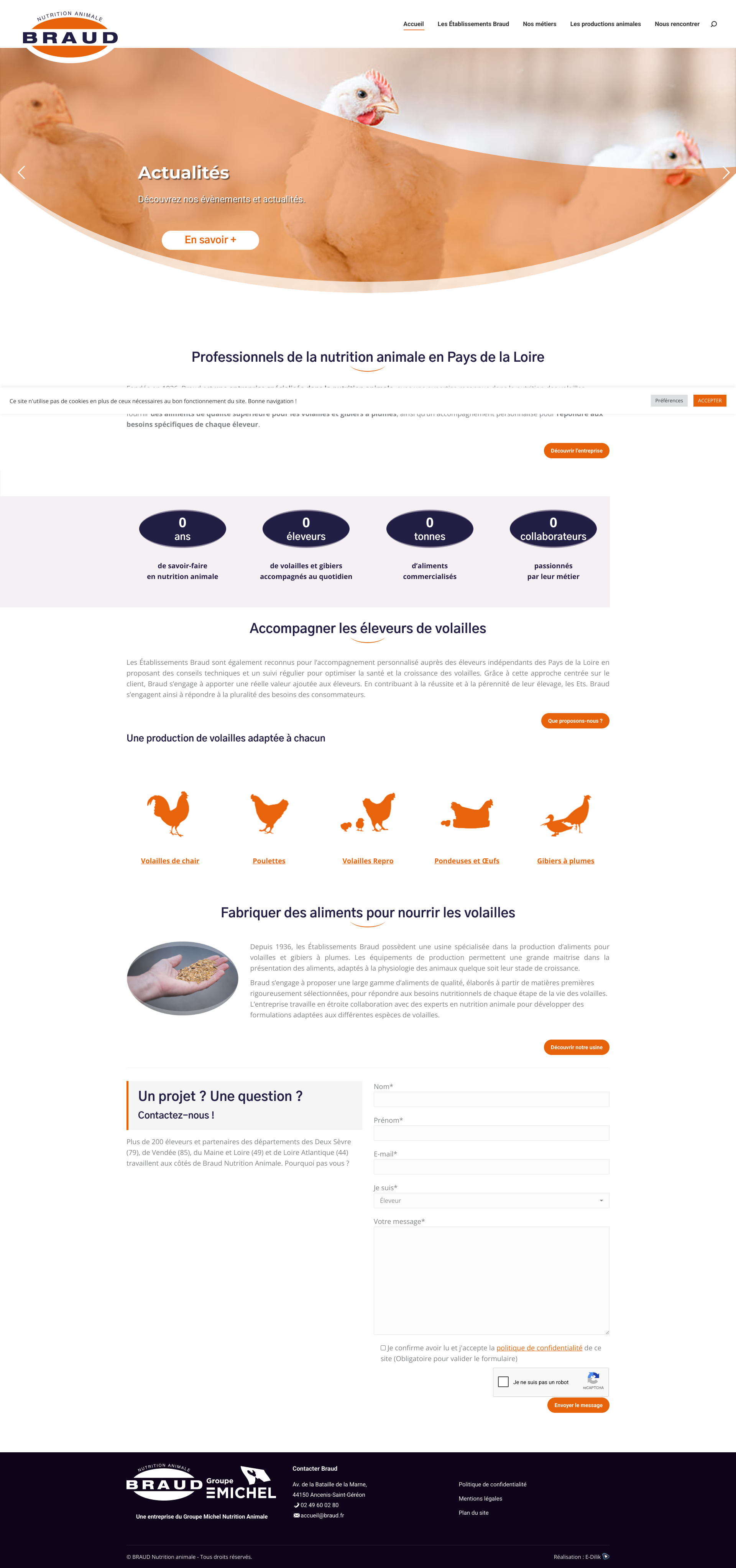 Aperçu du site