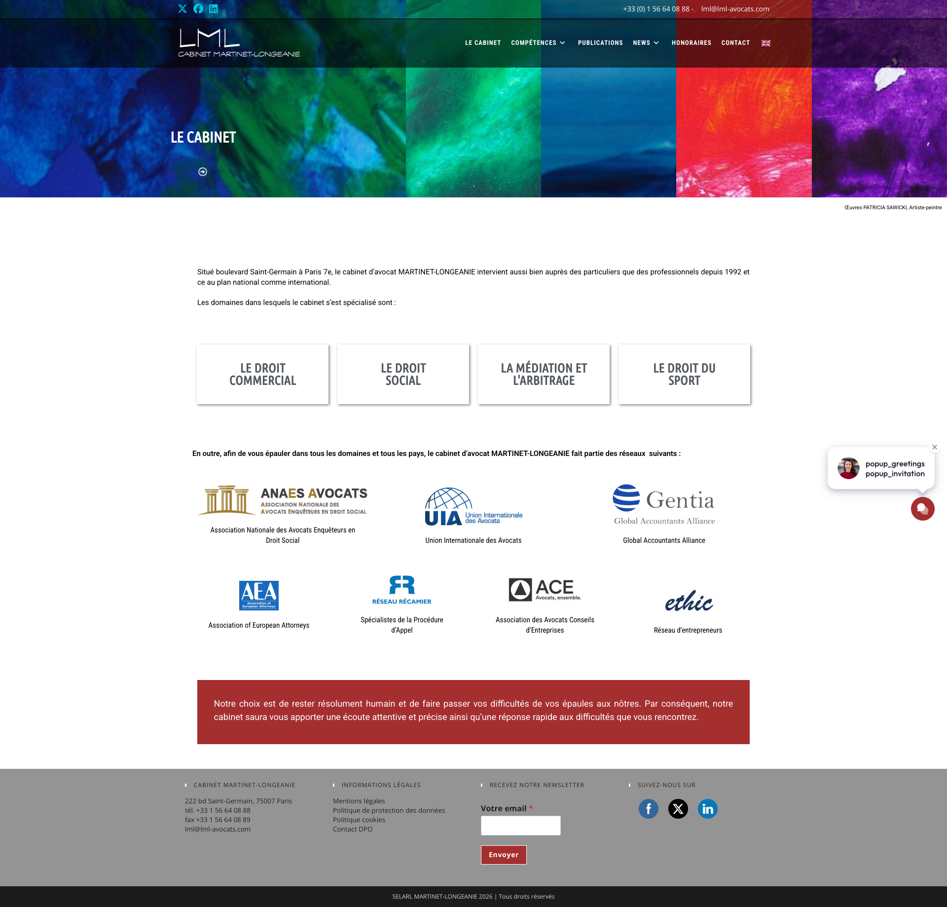 Aperçu du site