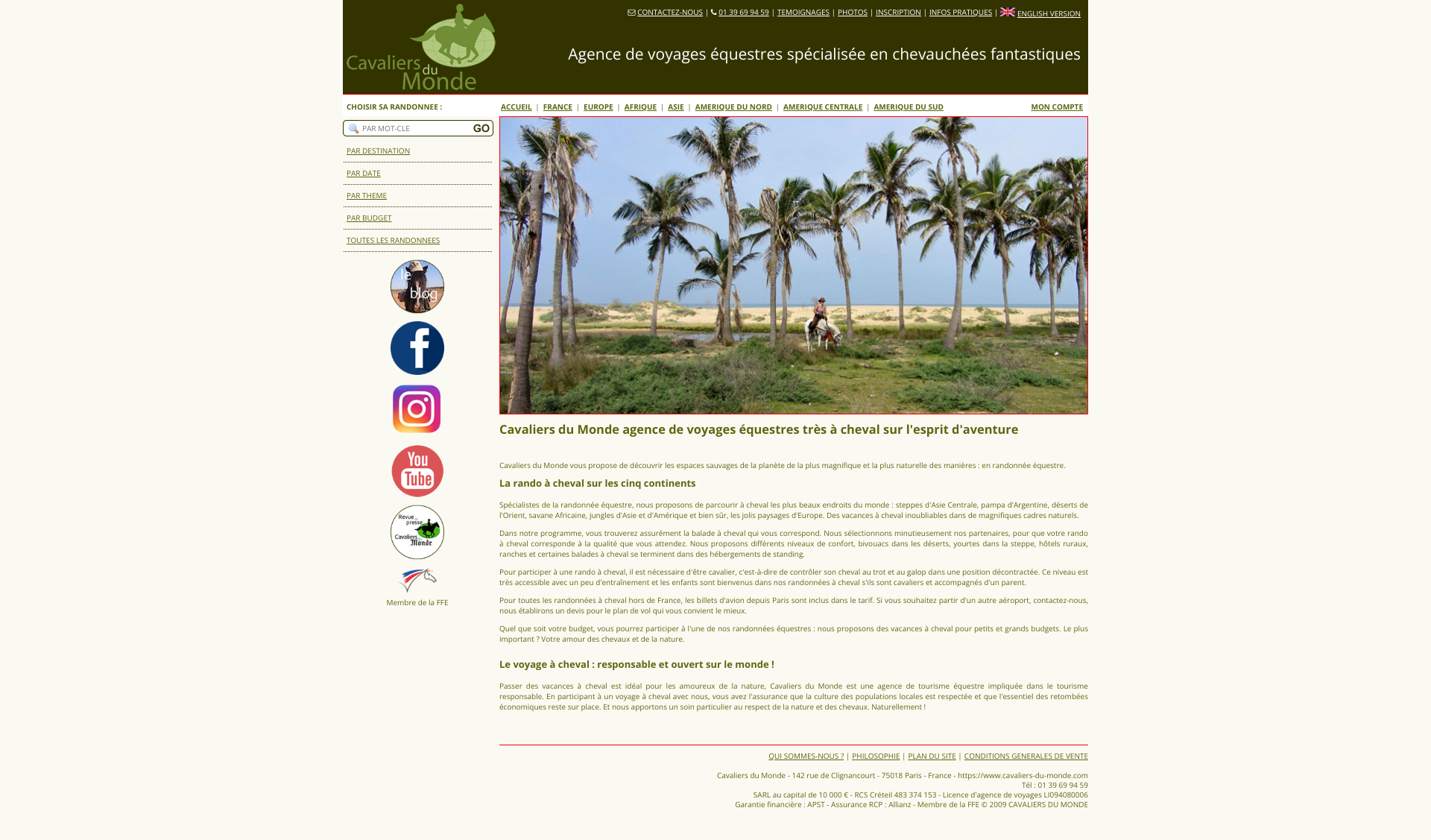 Aperçu du site
