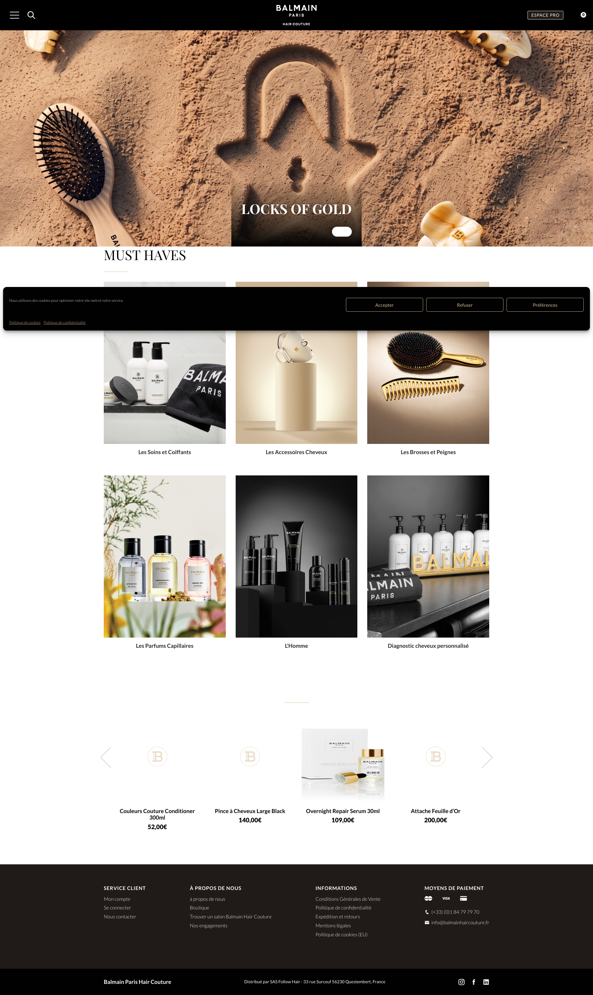 Aperçu du site