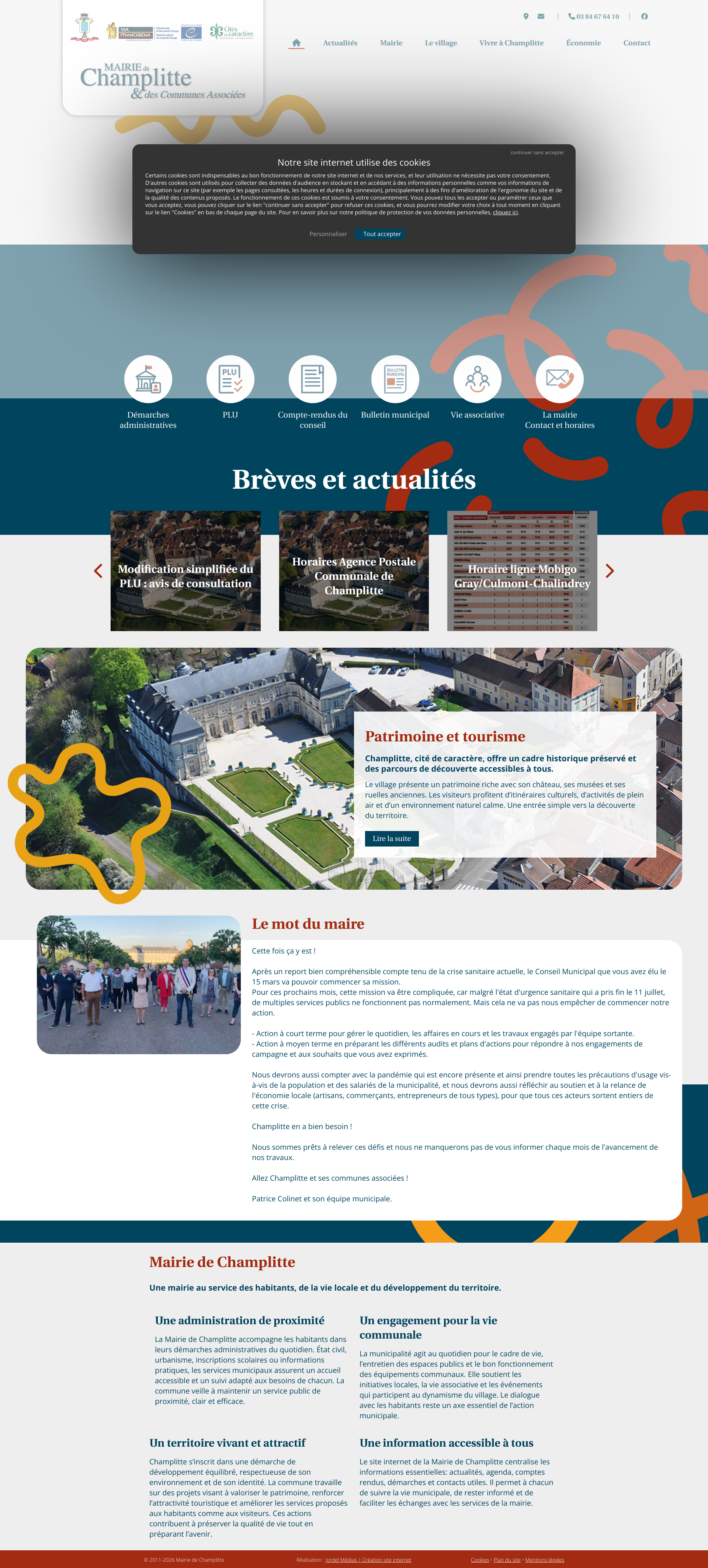 Aperçu du site