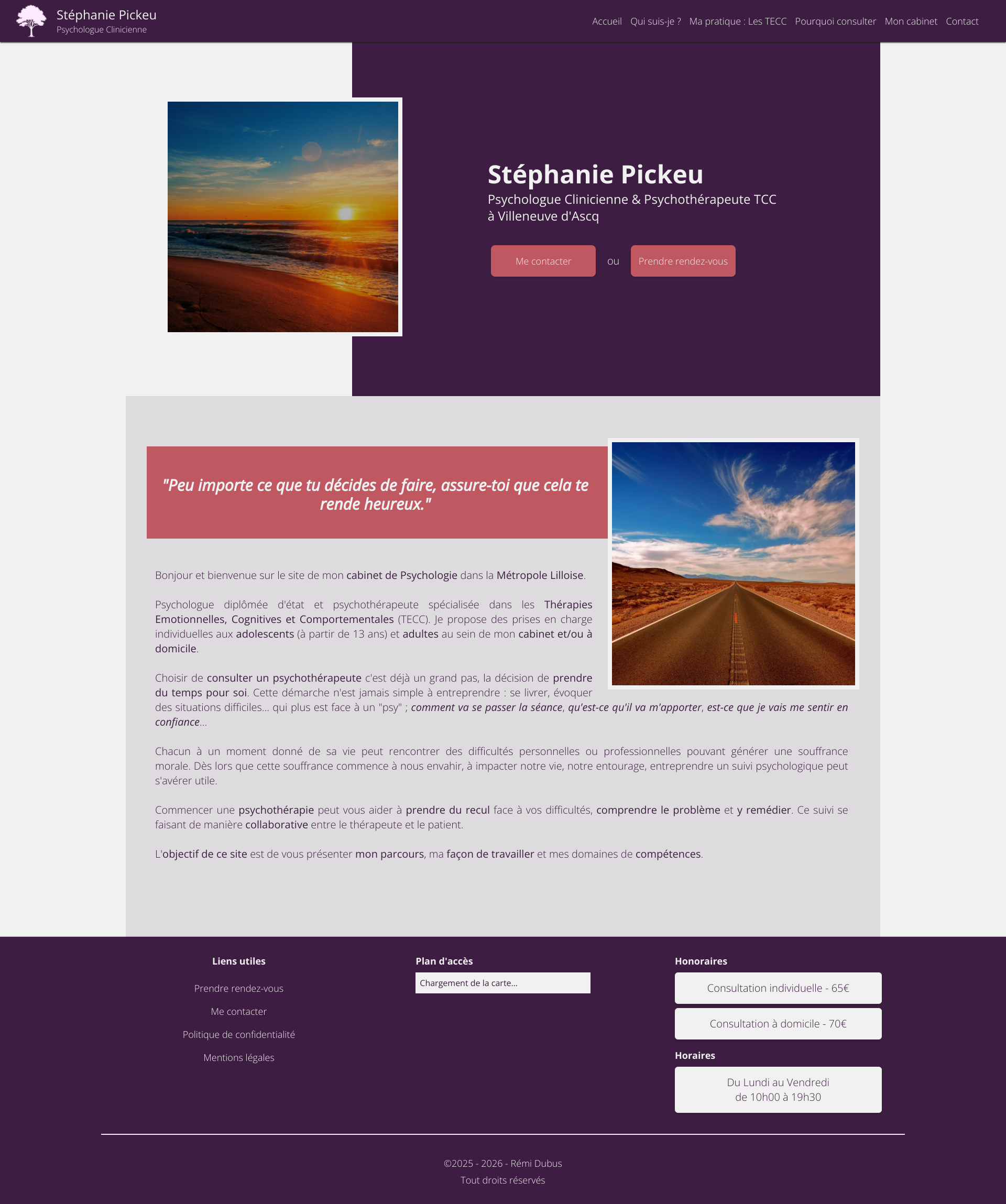 Aperçu du site