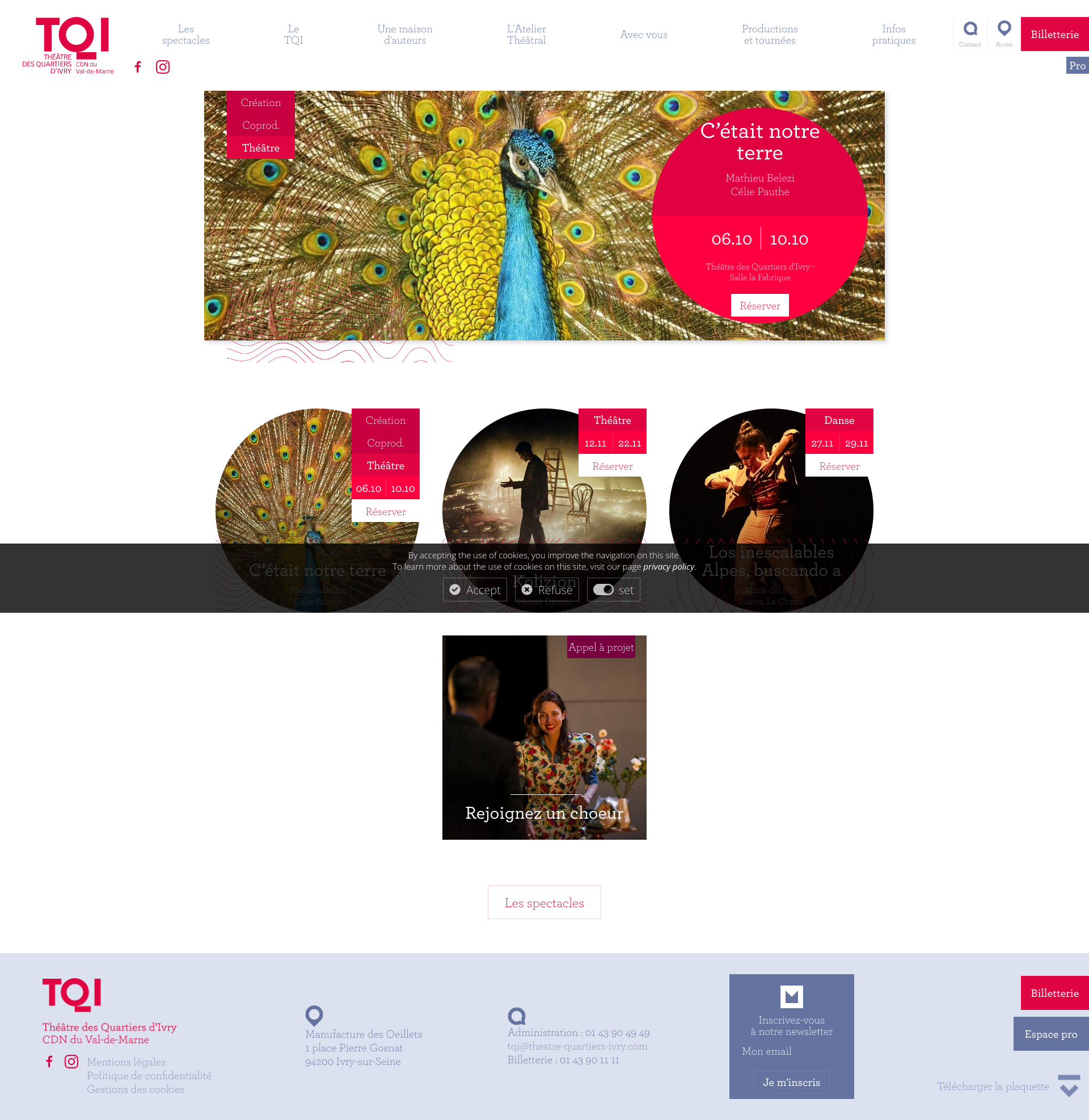 Aperçu du site
