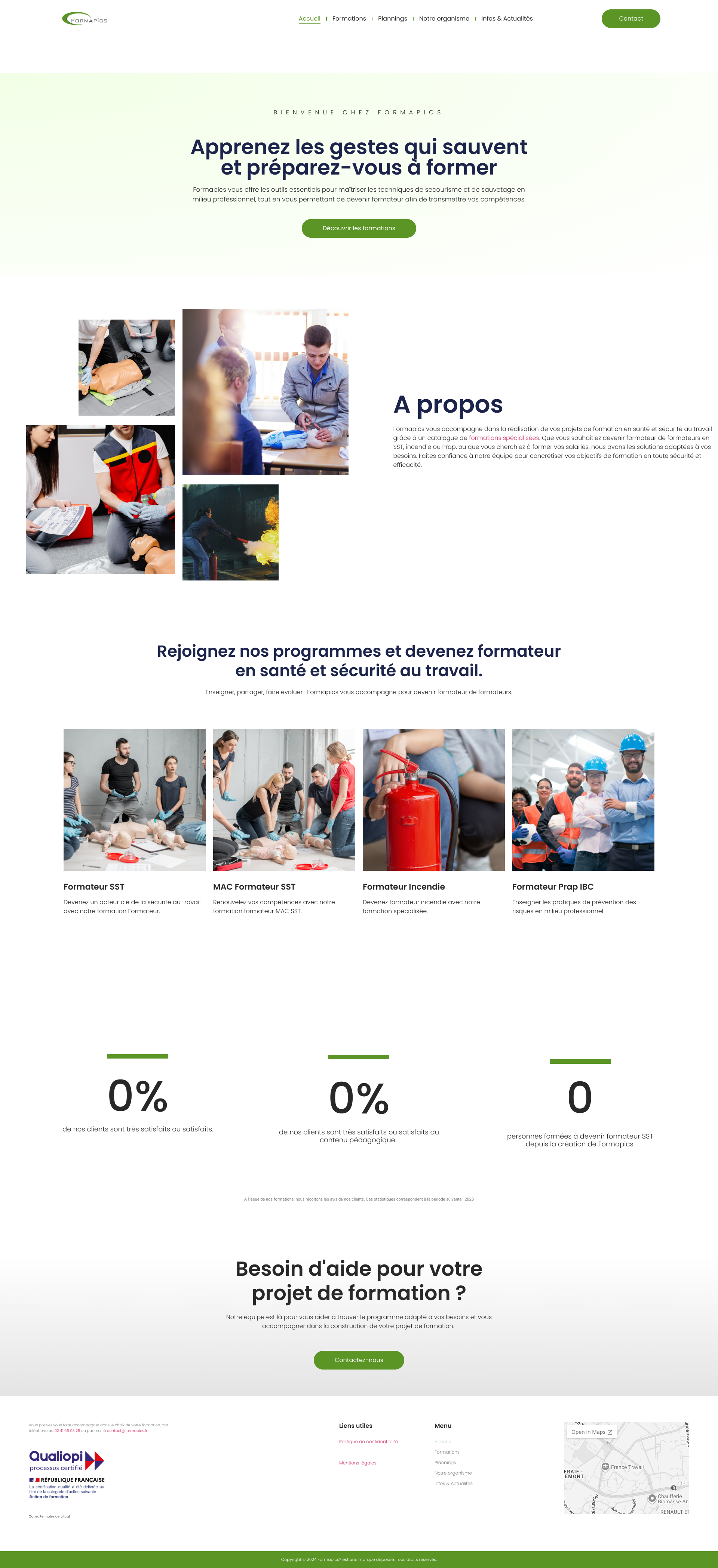 Aperçu du site