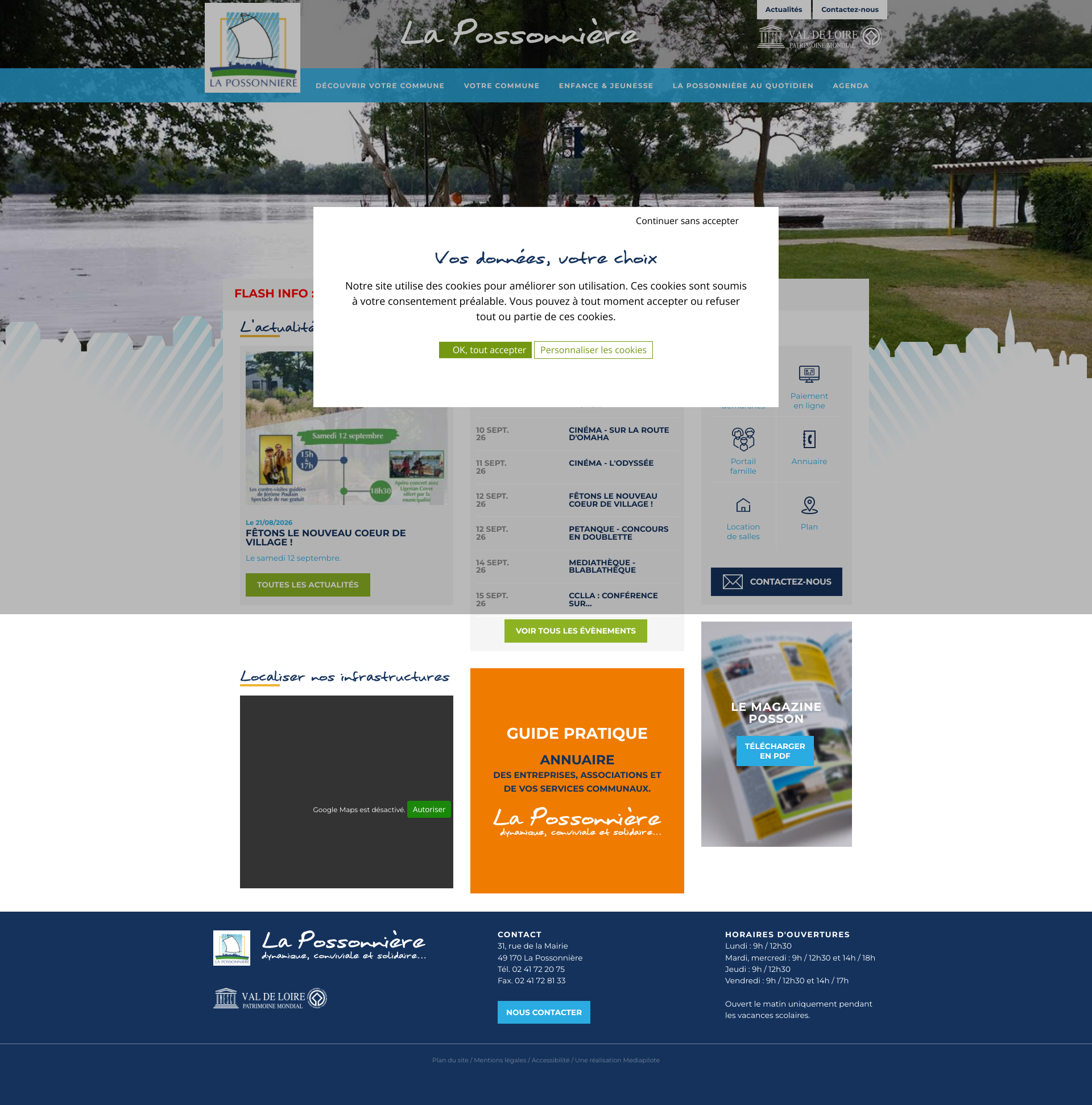 Aperçu du site