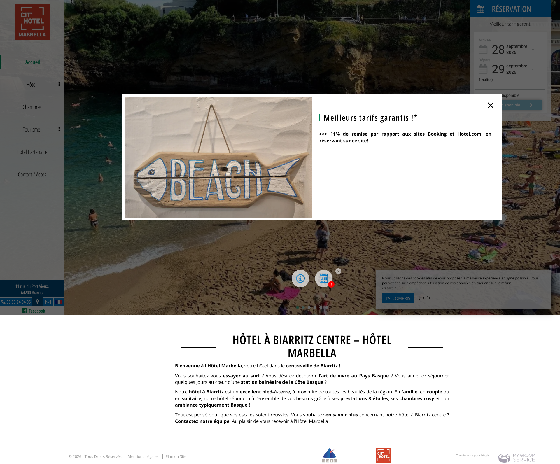 Aperçu du site