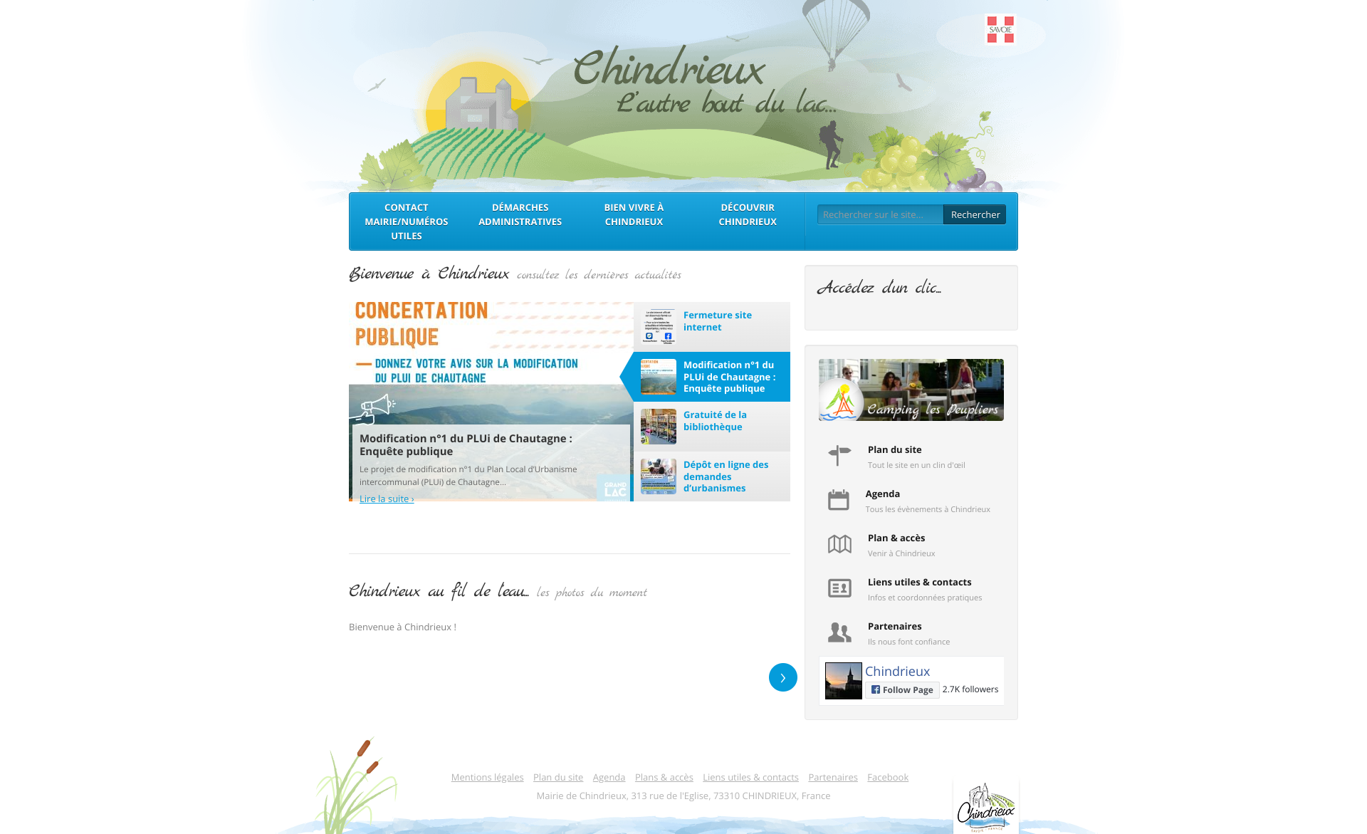 Aperçu du site