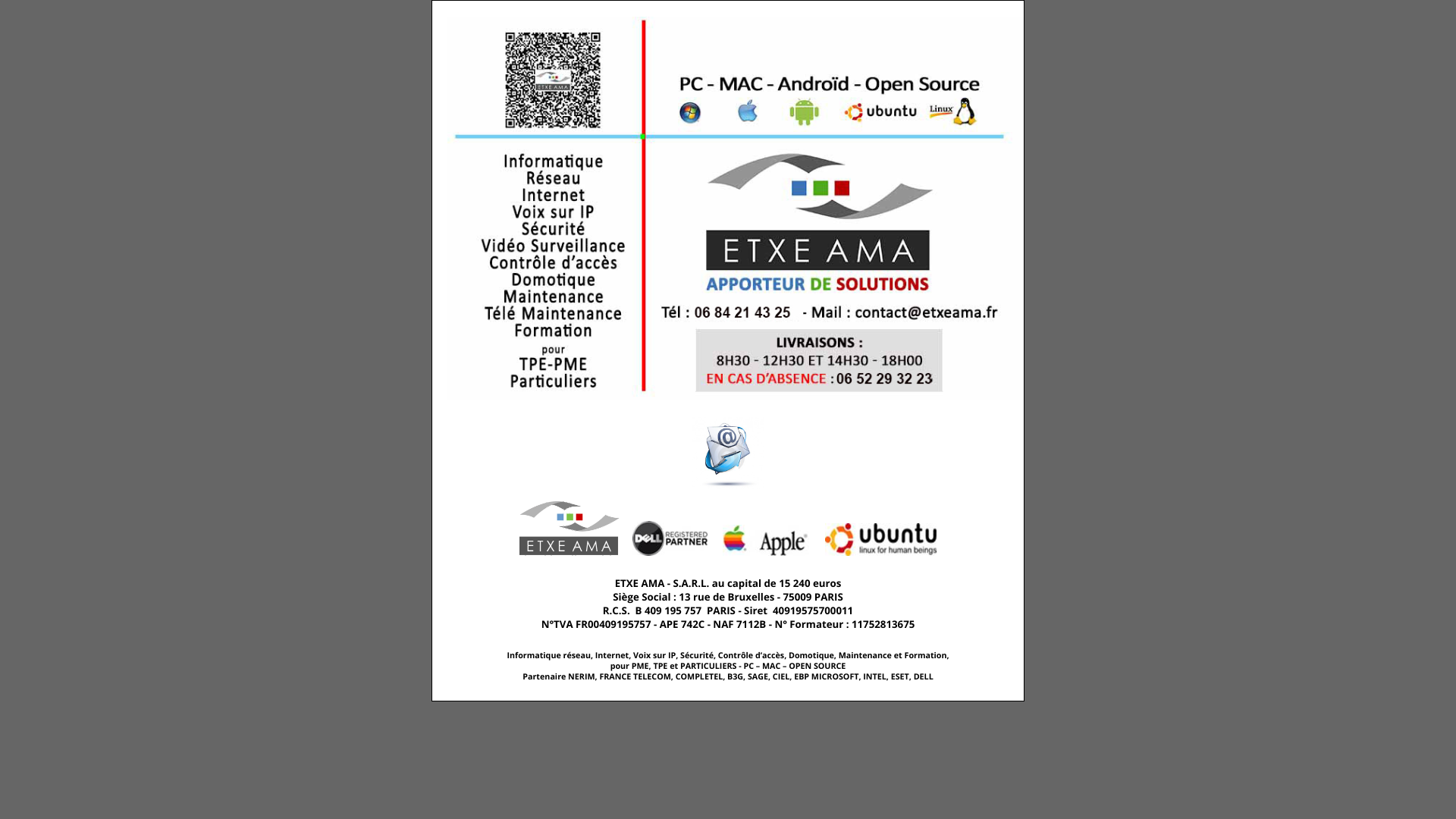 Aperçu du site