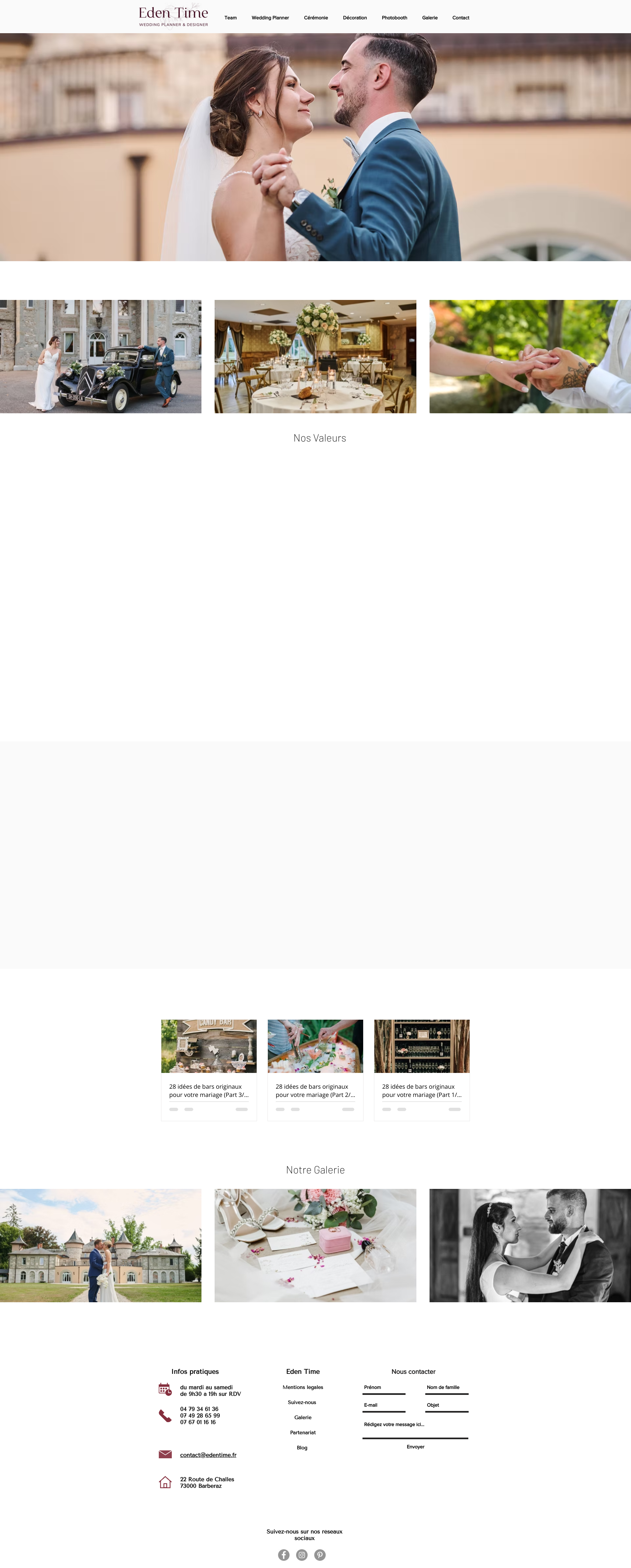 Aperçu du site