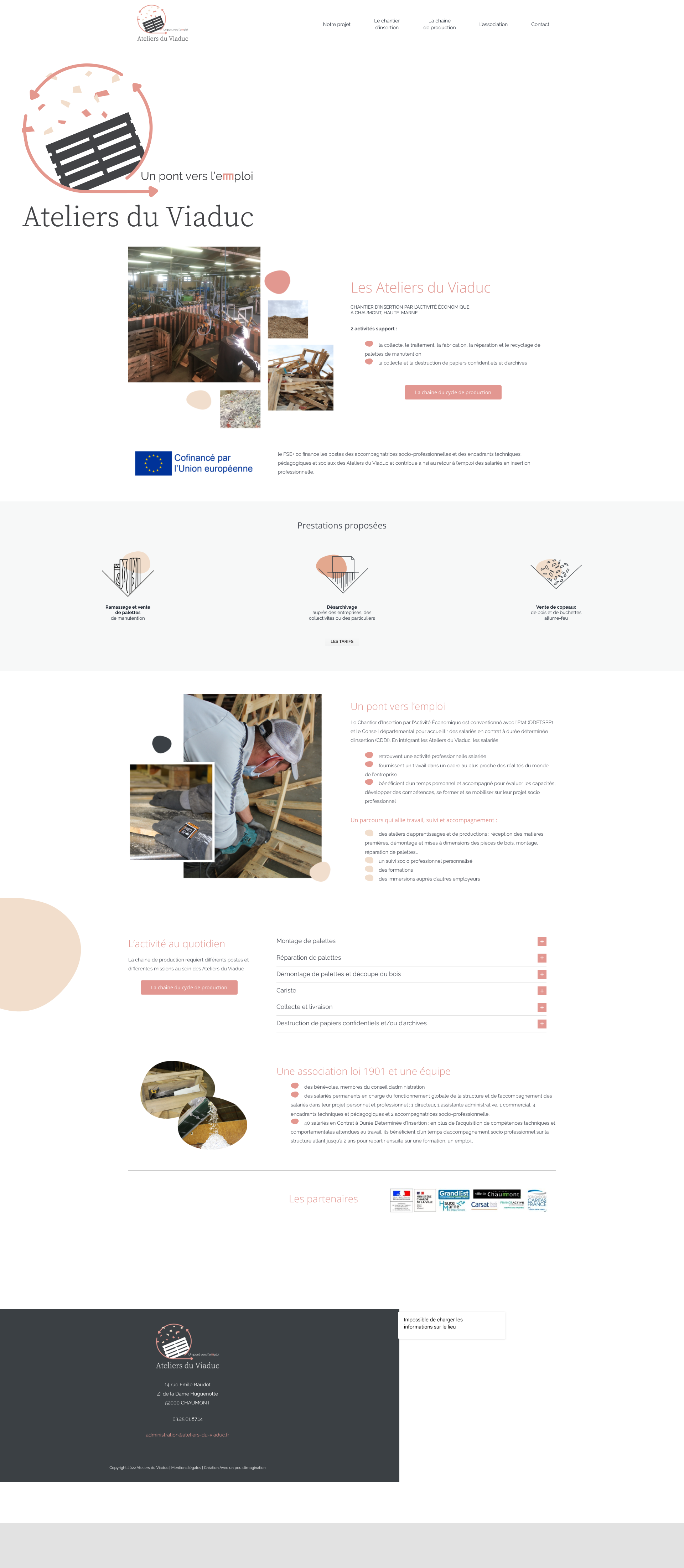 Aperçu du site