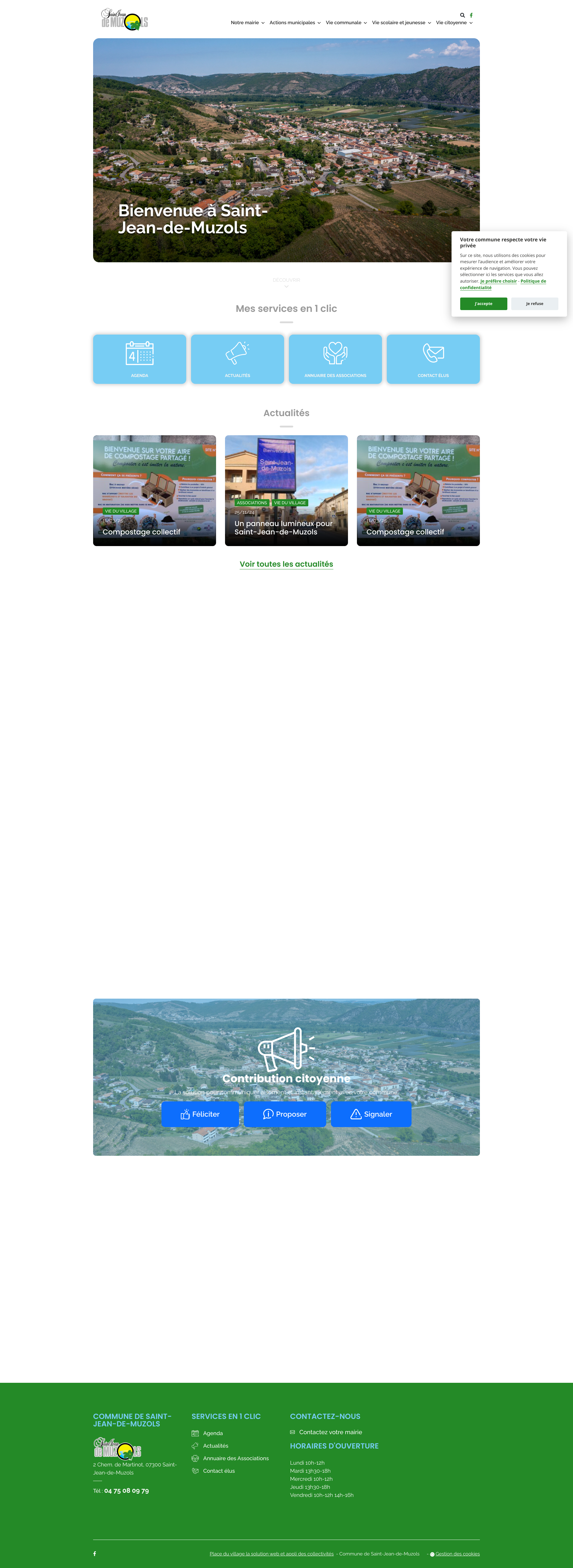 Aperçu du site
