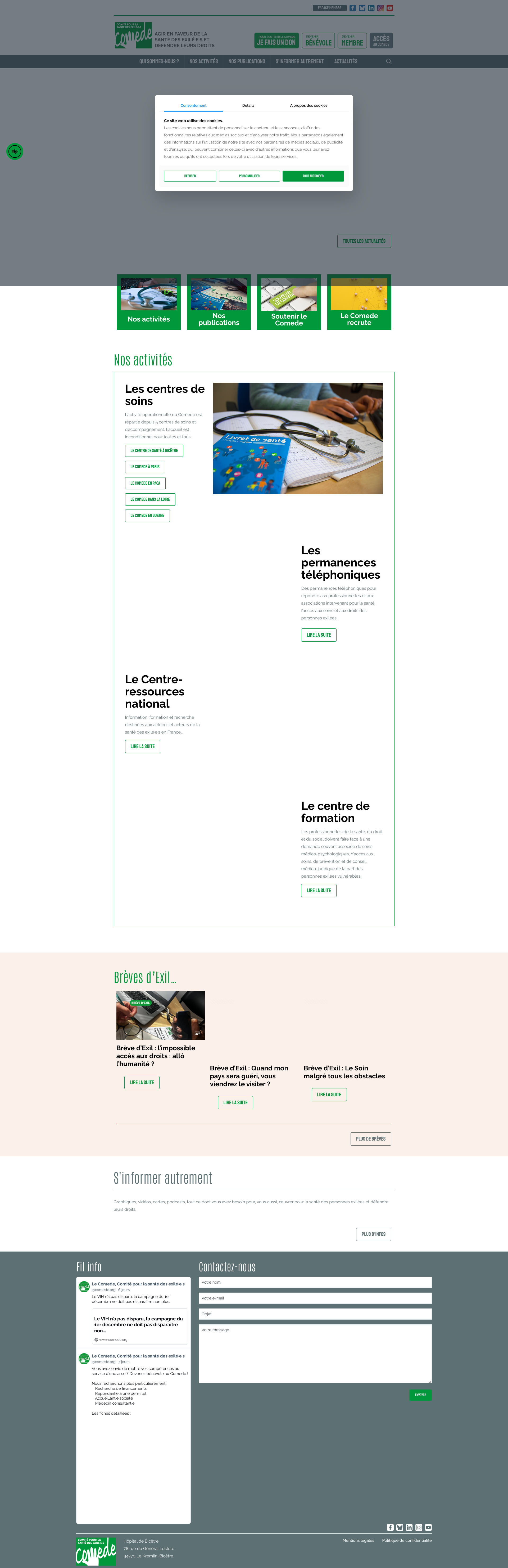 Aperçu du site