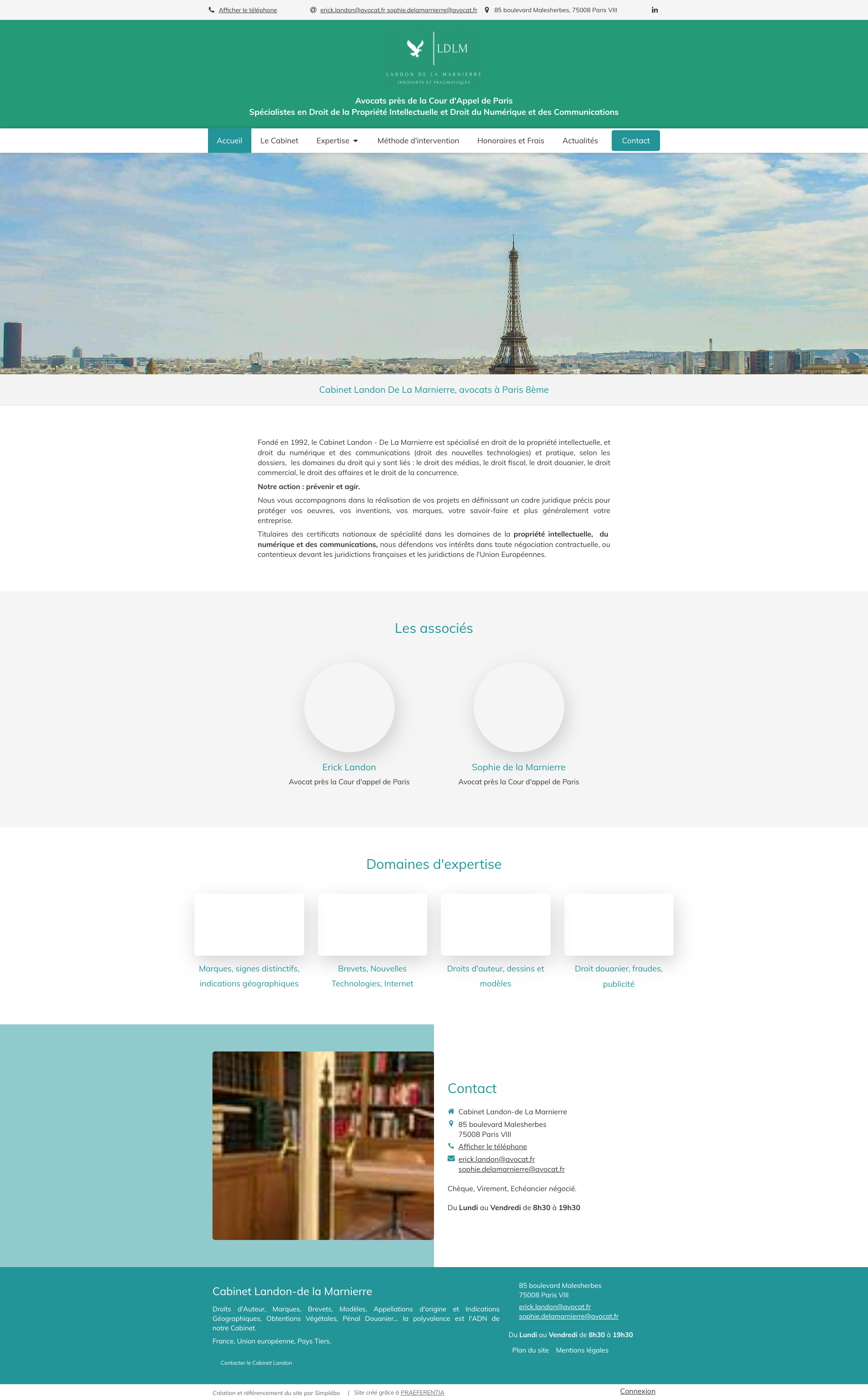 Aperçu du site
