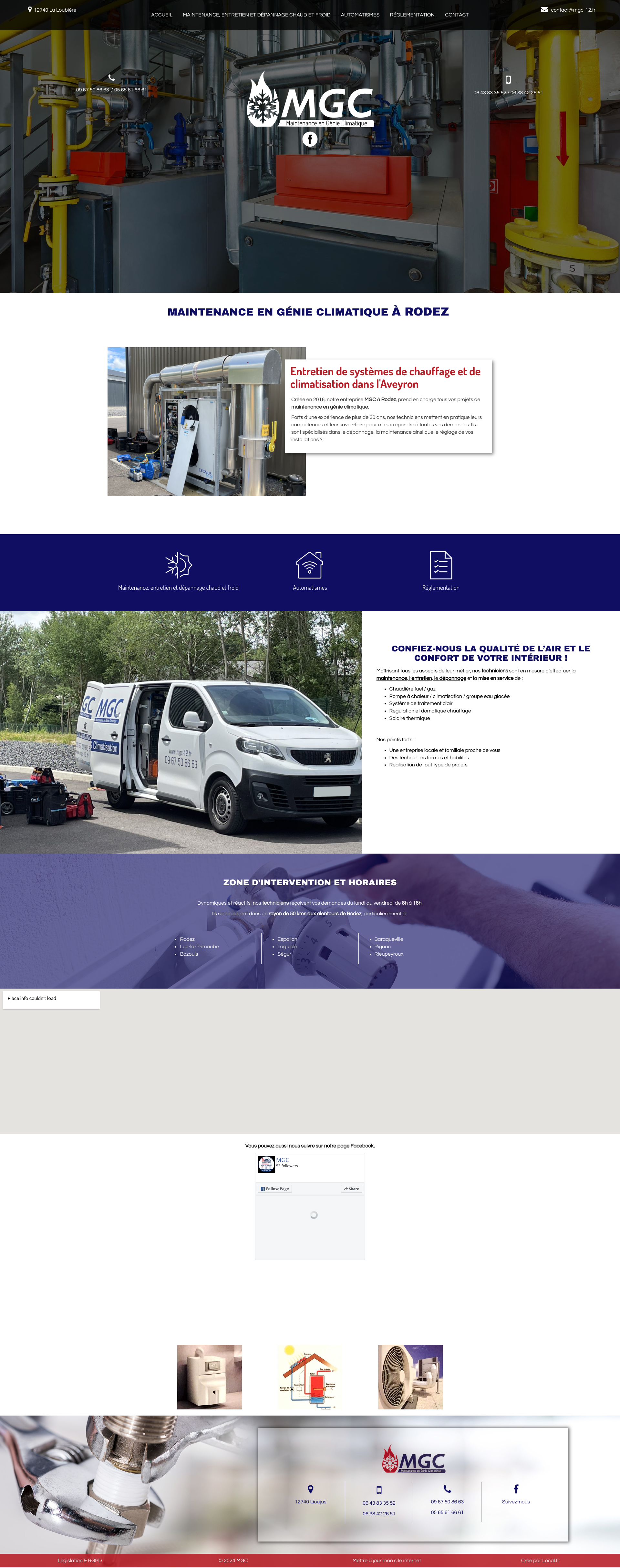 Aperçu du site