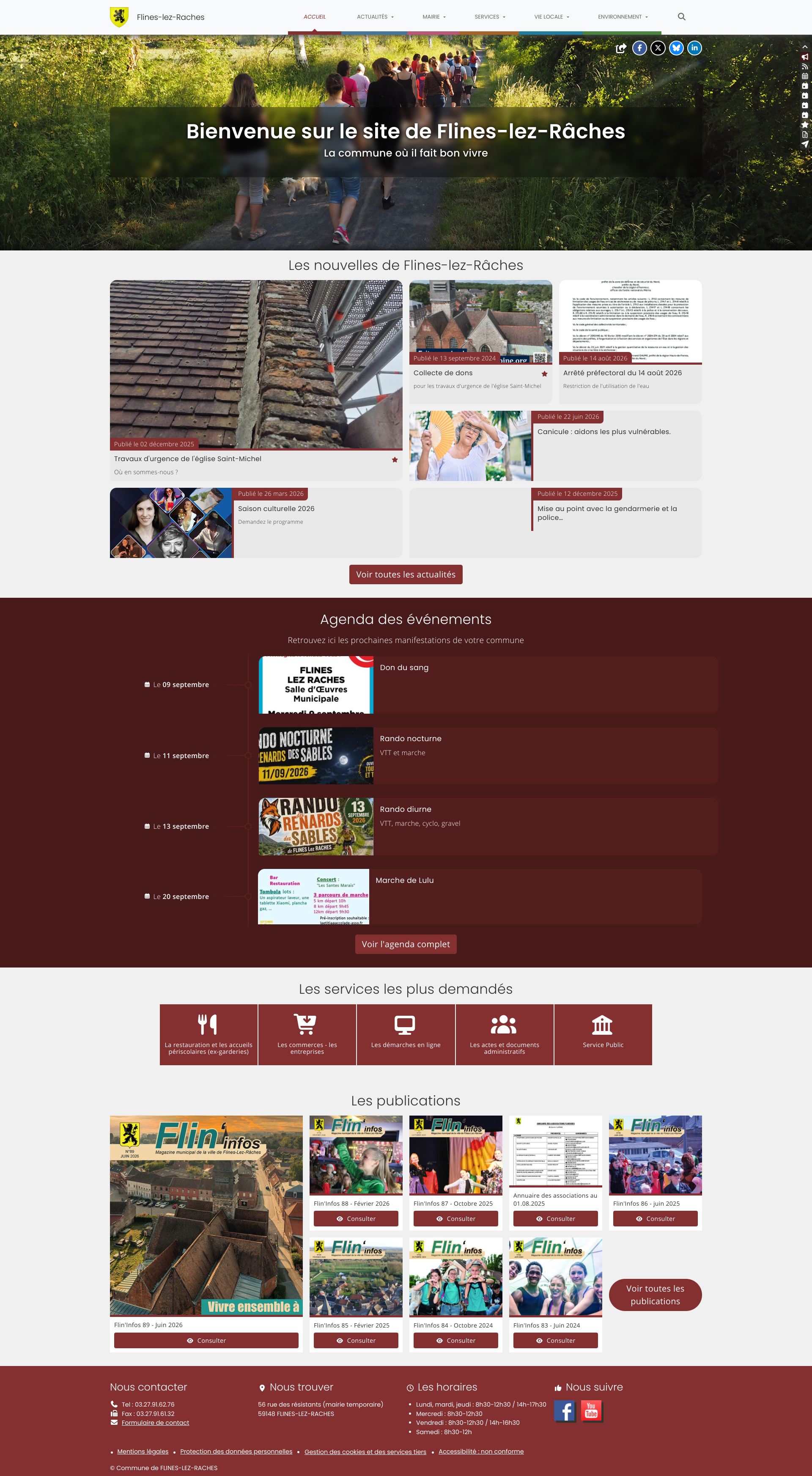 Aperçu du site
